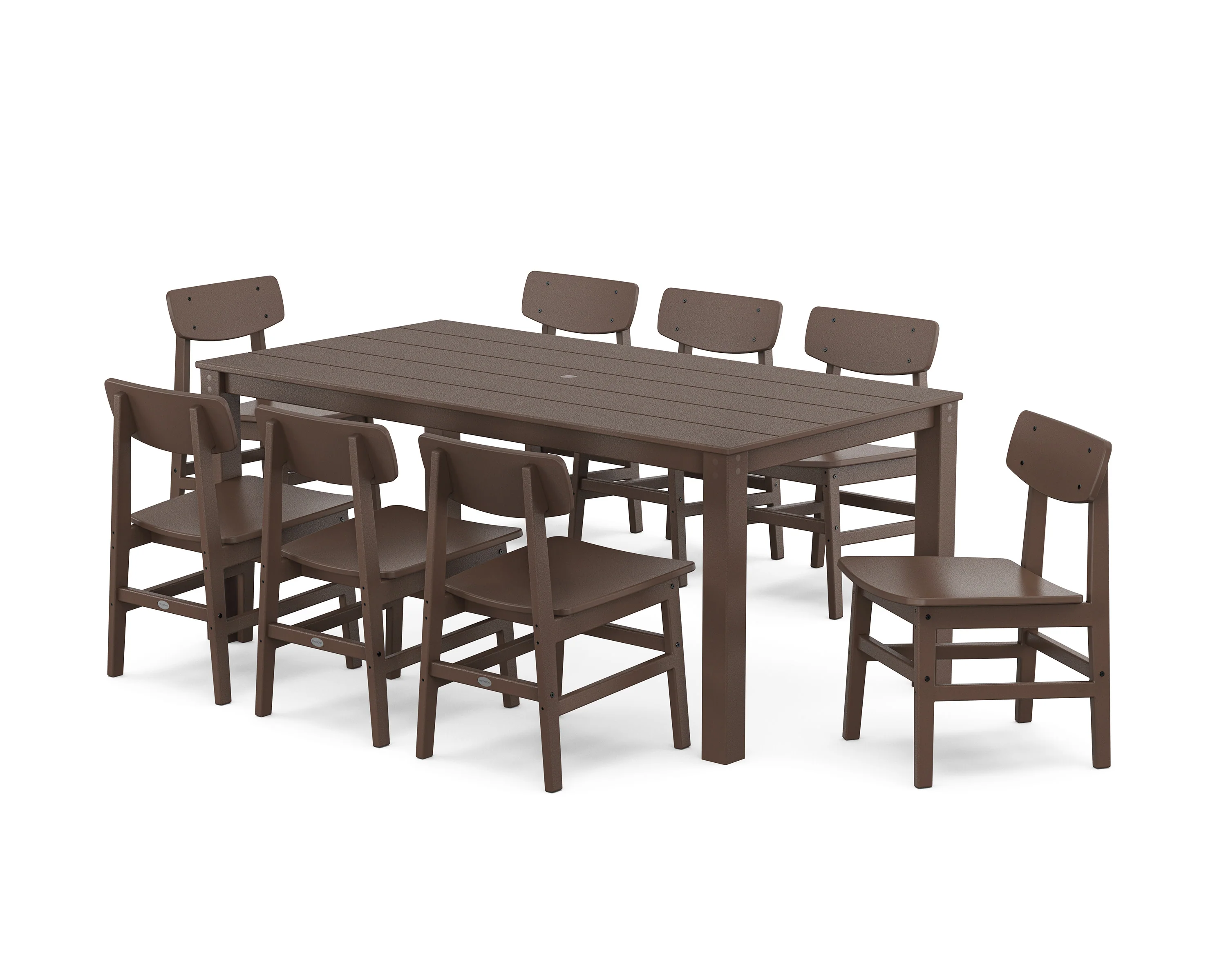 Modern Studio Urban Chair 9-Piece Parsons Dining Set - Image 8