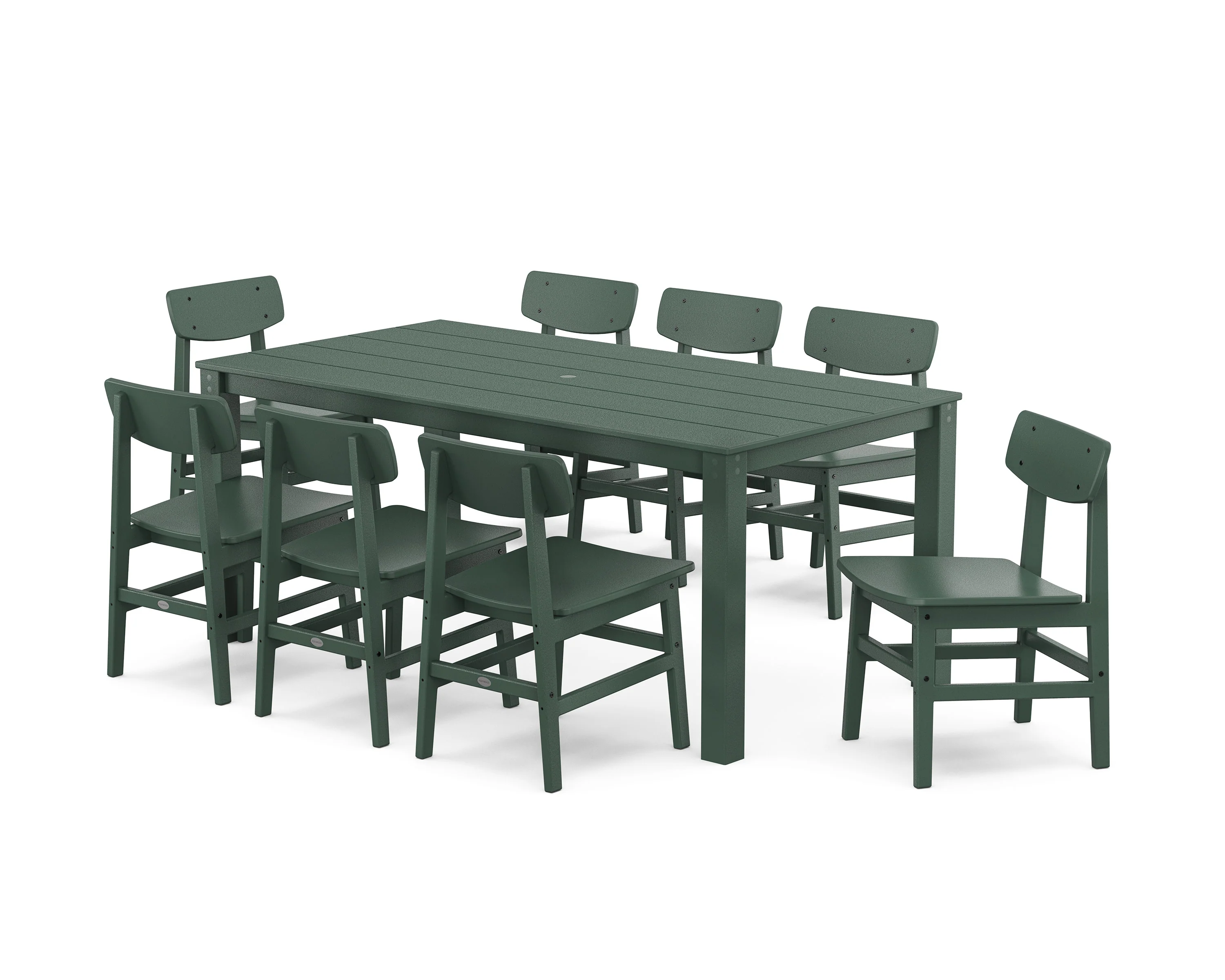 Modern Studio Urban Chair 9-Piece Parsons Dining Set - Image 9