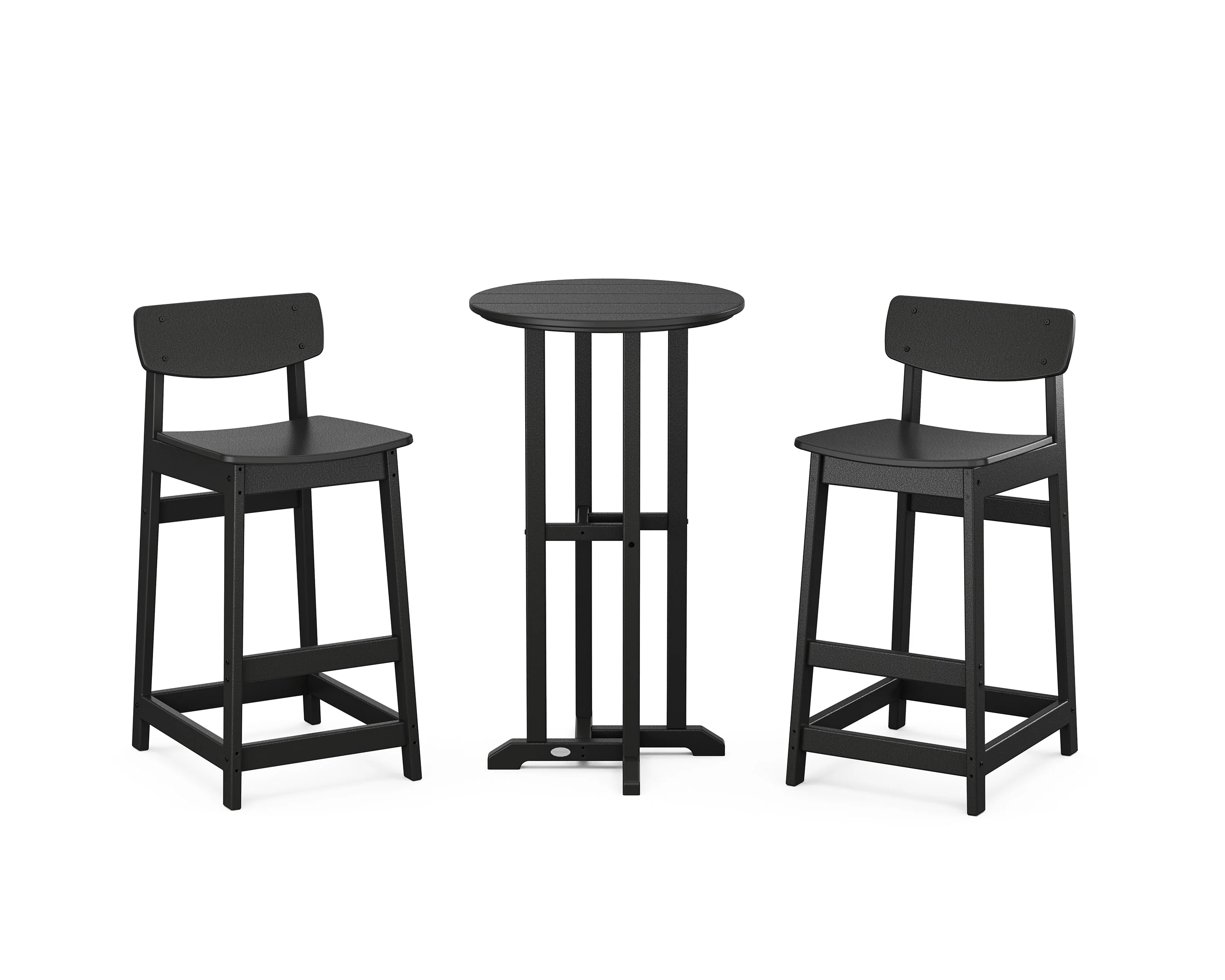 Modern Studio Urban Lowback Bar Chair 3-Piece Bistro Set - Image 4