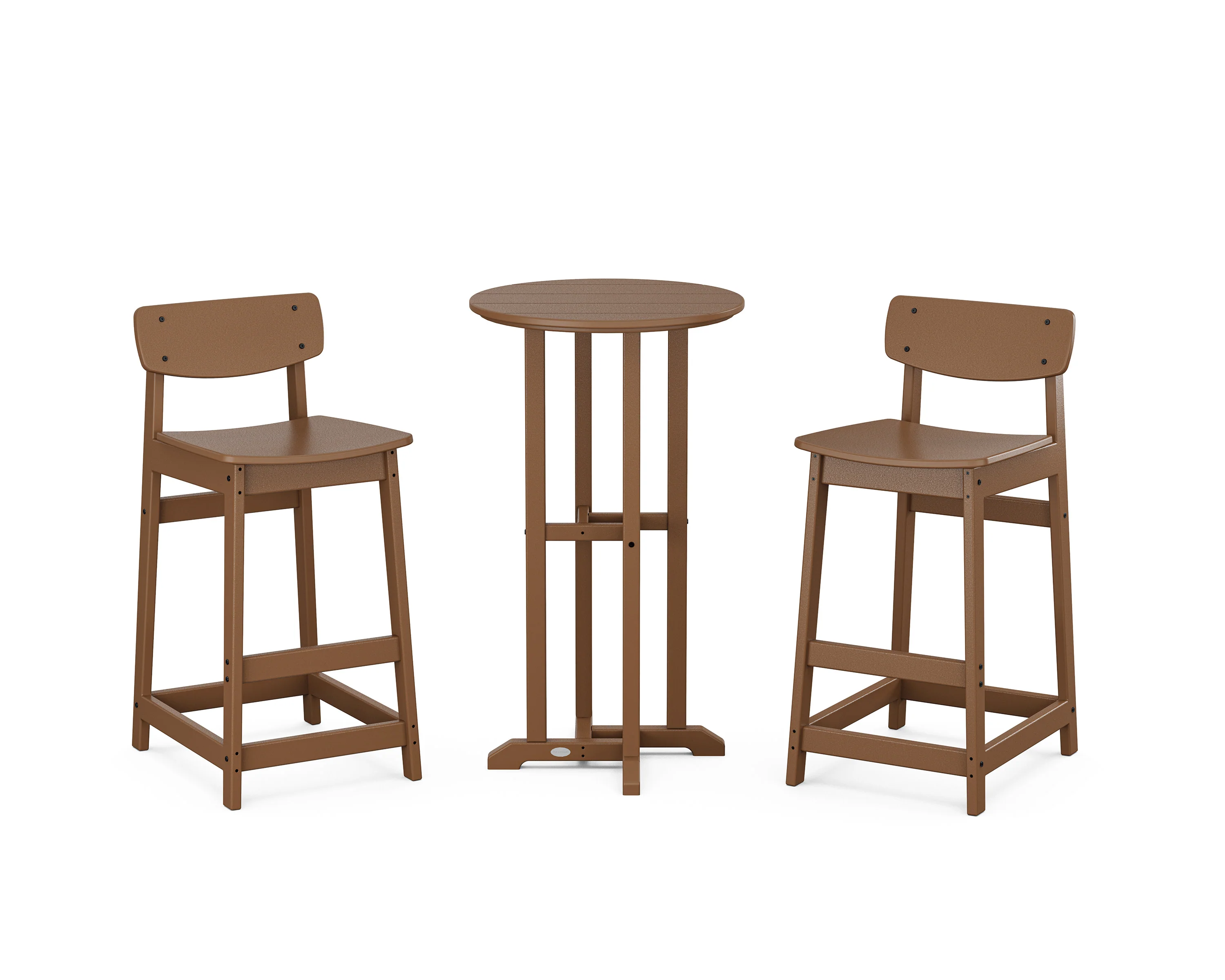 Modern Studio Urban Lowback Bar Chair 3-Piece Bistro Set - Image 8