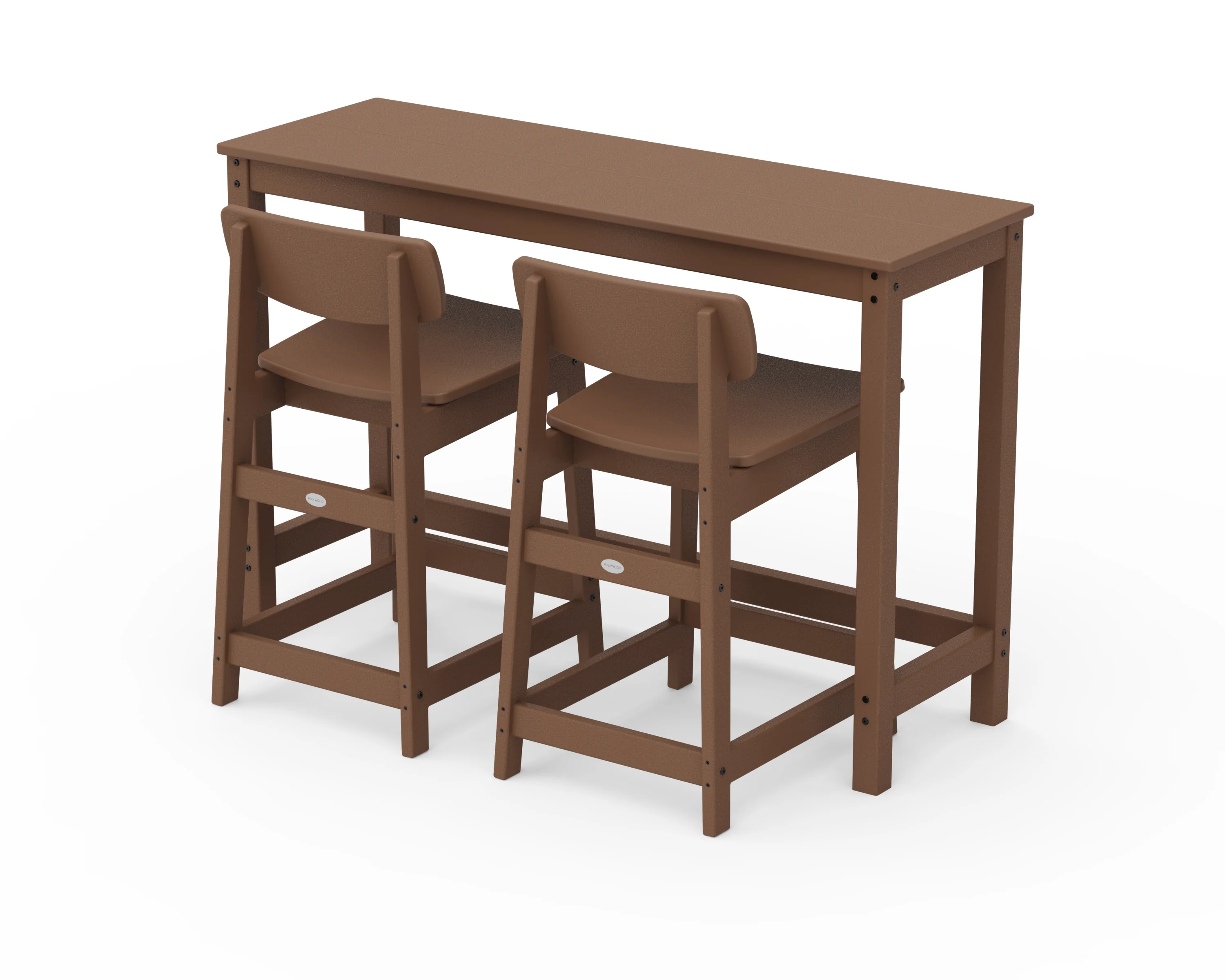 Modern Studio Urban Lowback Counter Chair 3-Piece Balcony Set - Image 6