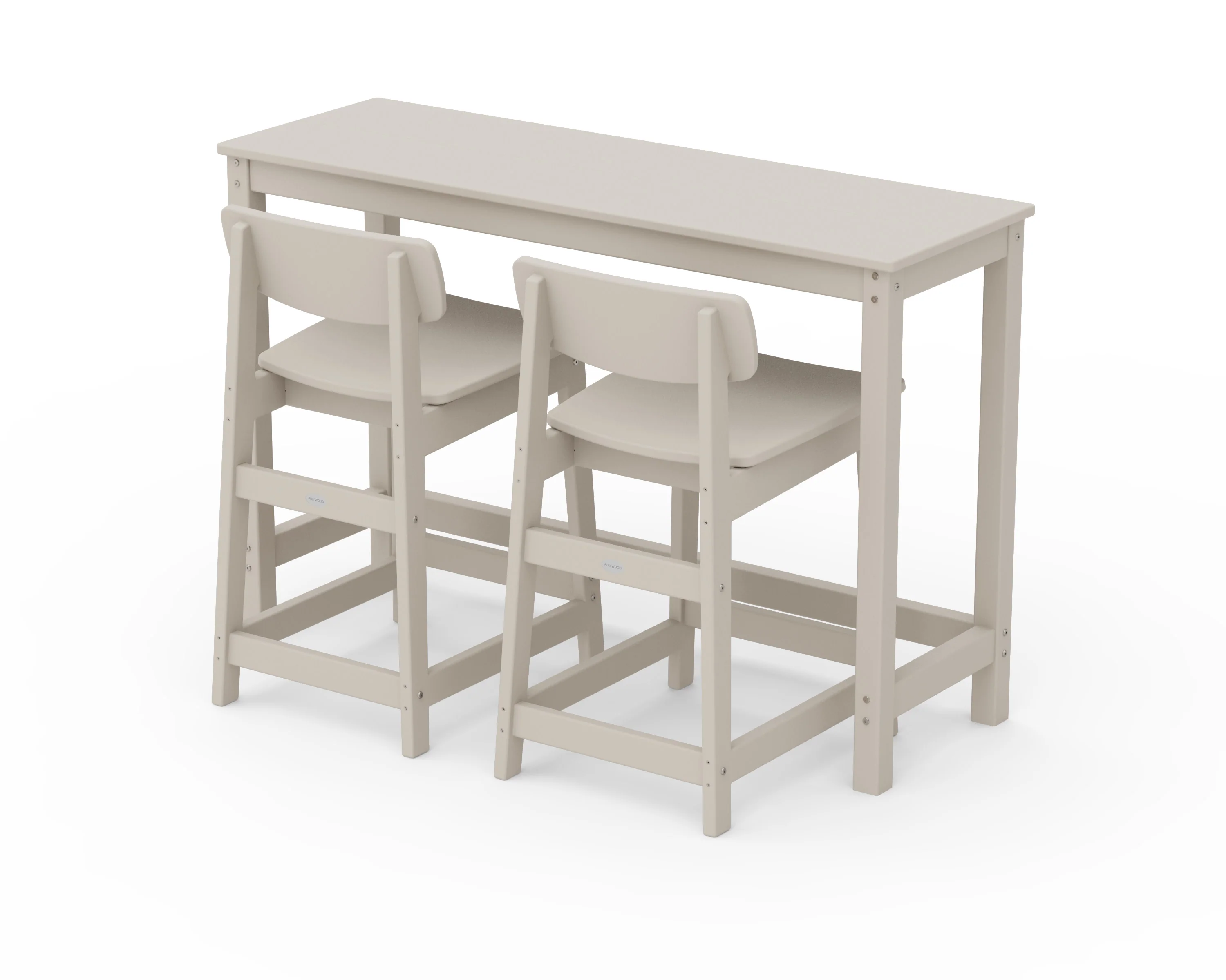 Modern Studio Urban Lowback Counter Chair 3-Piece Balcony Set - Image 7