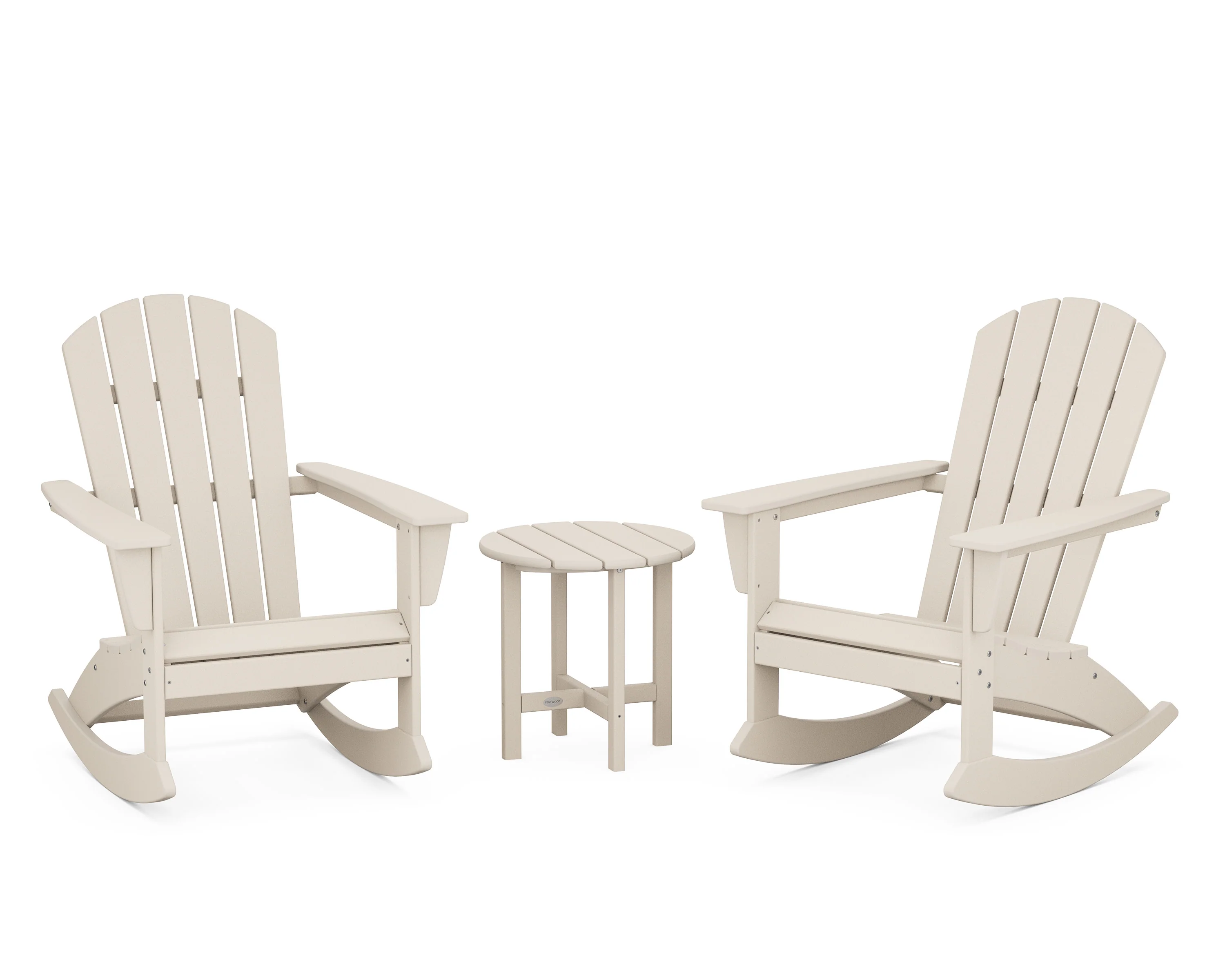 Nautical 3-Piece Adirondack Rocking Chair Set - Image 3