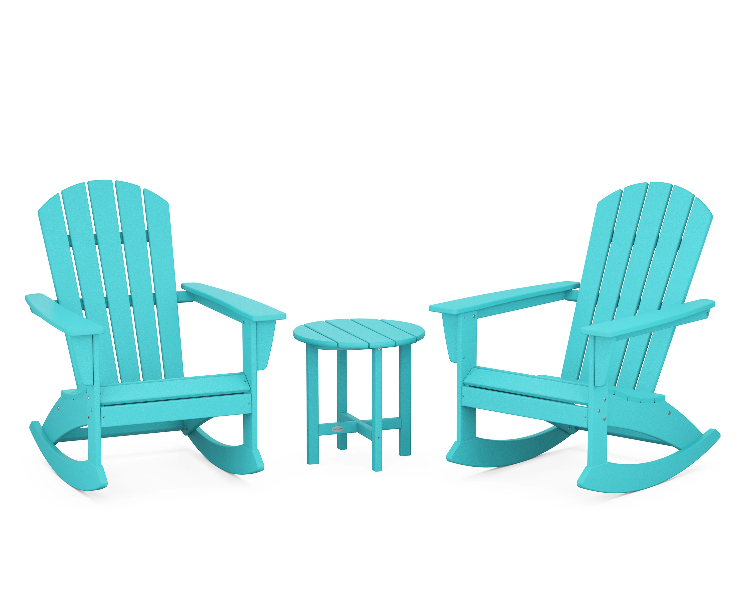 Nautical 3-Piece Adirondack Rocking Chair Set - Image 5