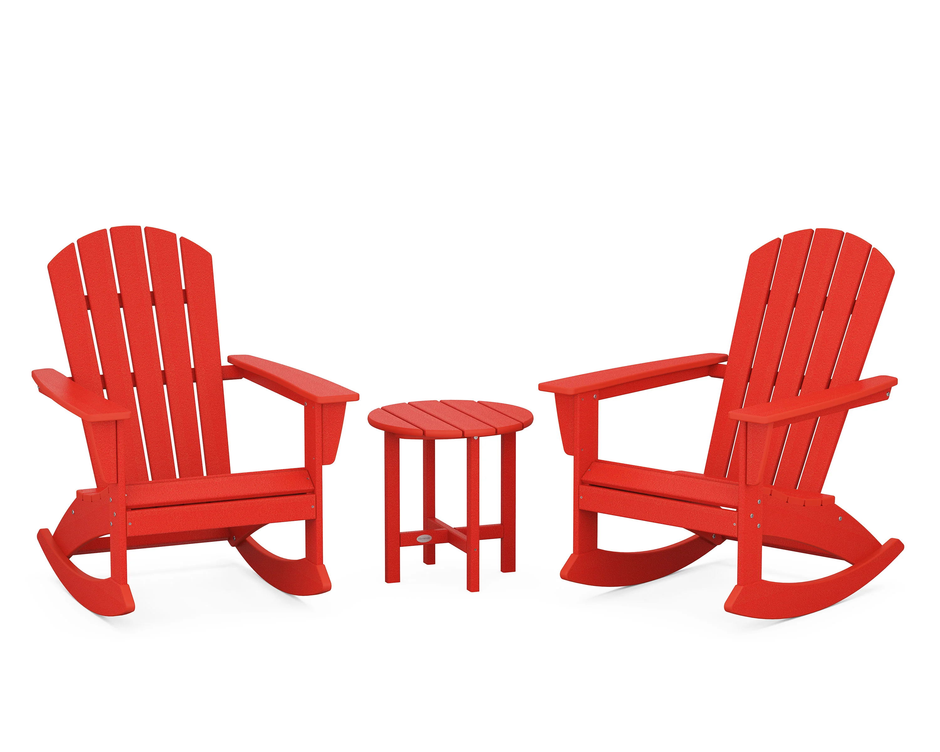 Nautical 3-Piece Adirondack Rocking Chair Set - Image 6