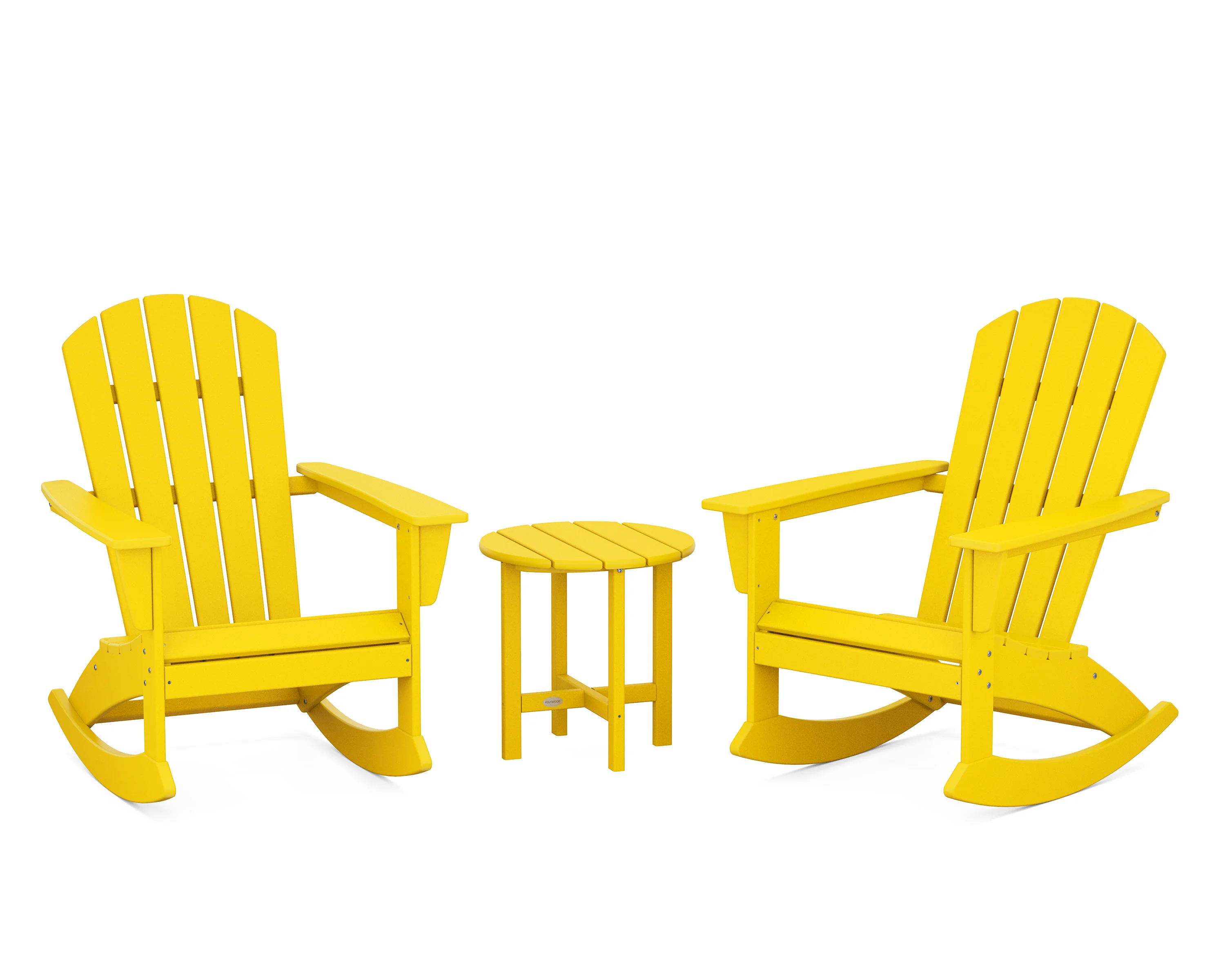 Nautical 3-Piece Adirondack Rocking Chair Set - Image 7