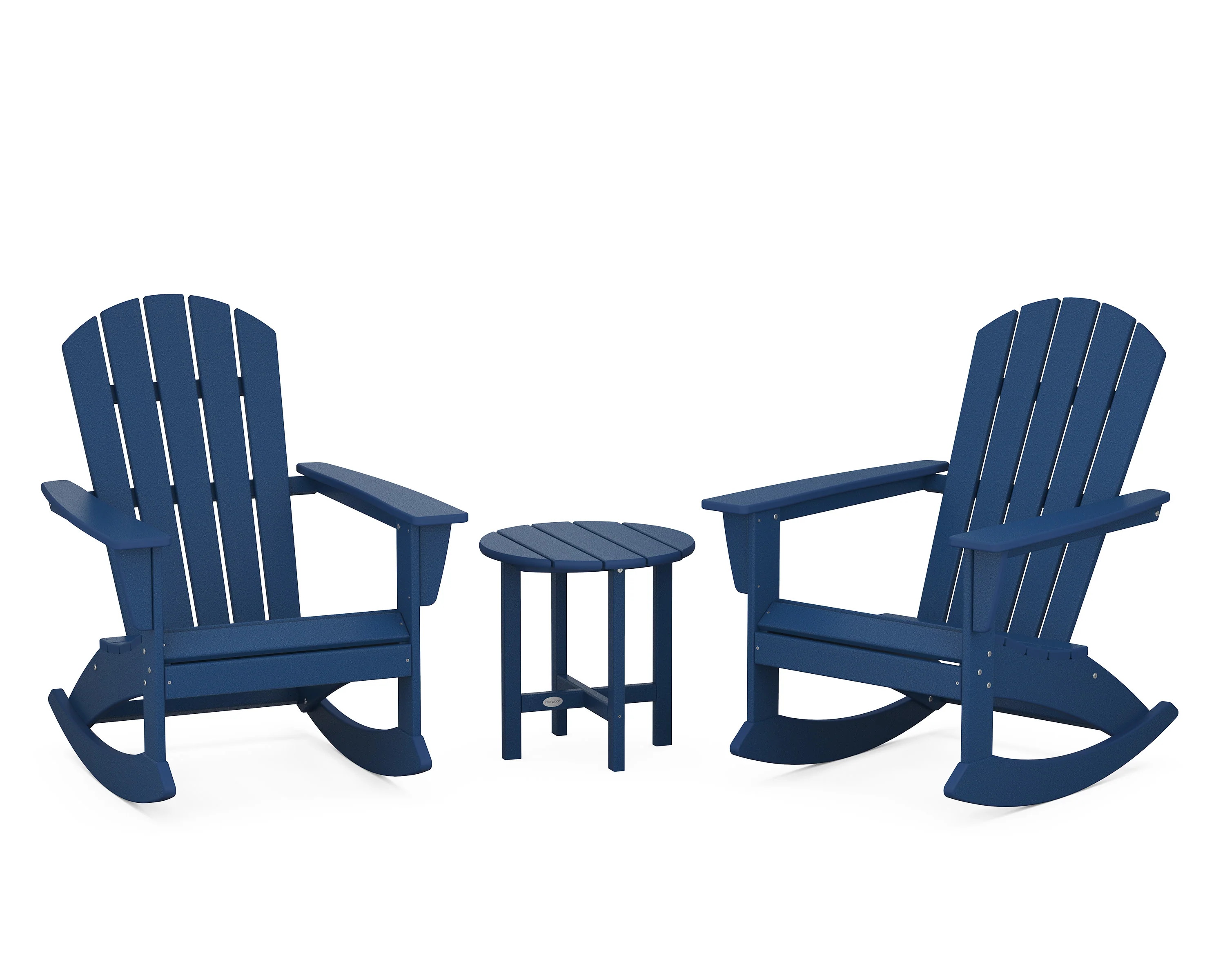 Nautical 3-Piece Adirondack Rocking Chair Set - Image 8