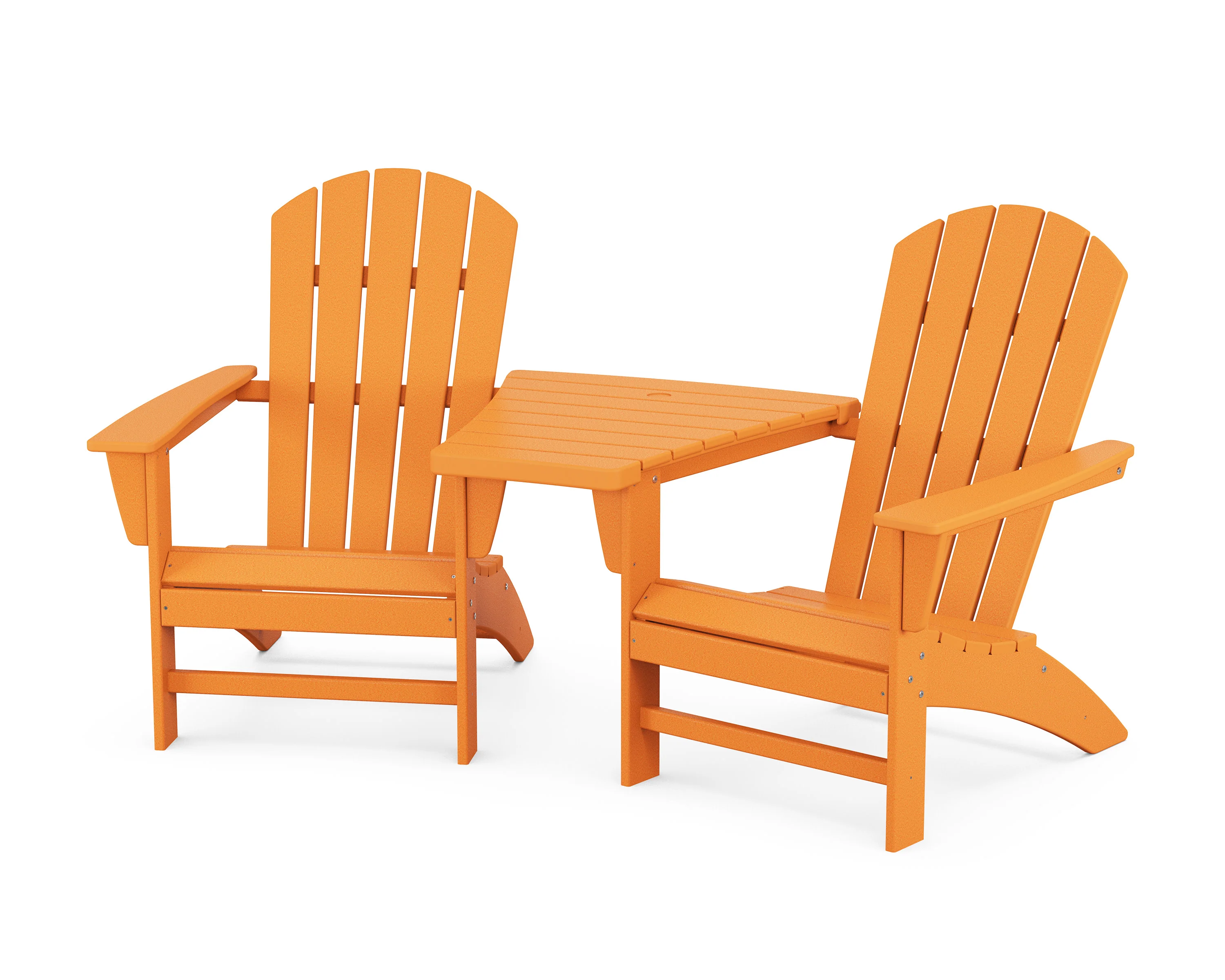 Nautical 3-Piece Adirondack Set with Angled Connecting Table - Image 13