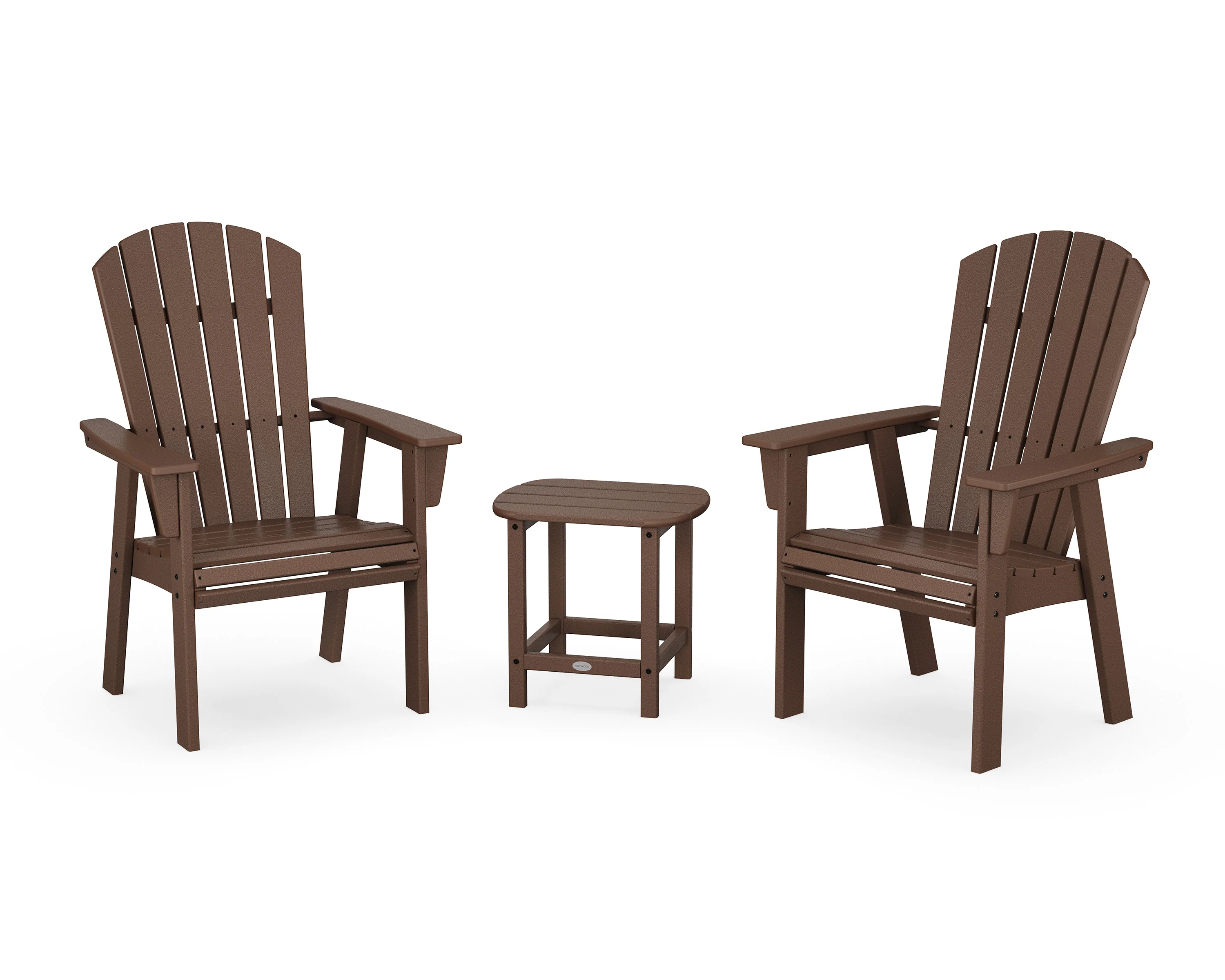 Nautical 3-Piece Curveback Upright Adirondack Chair Set - Image 11