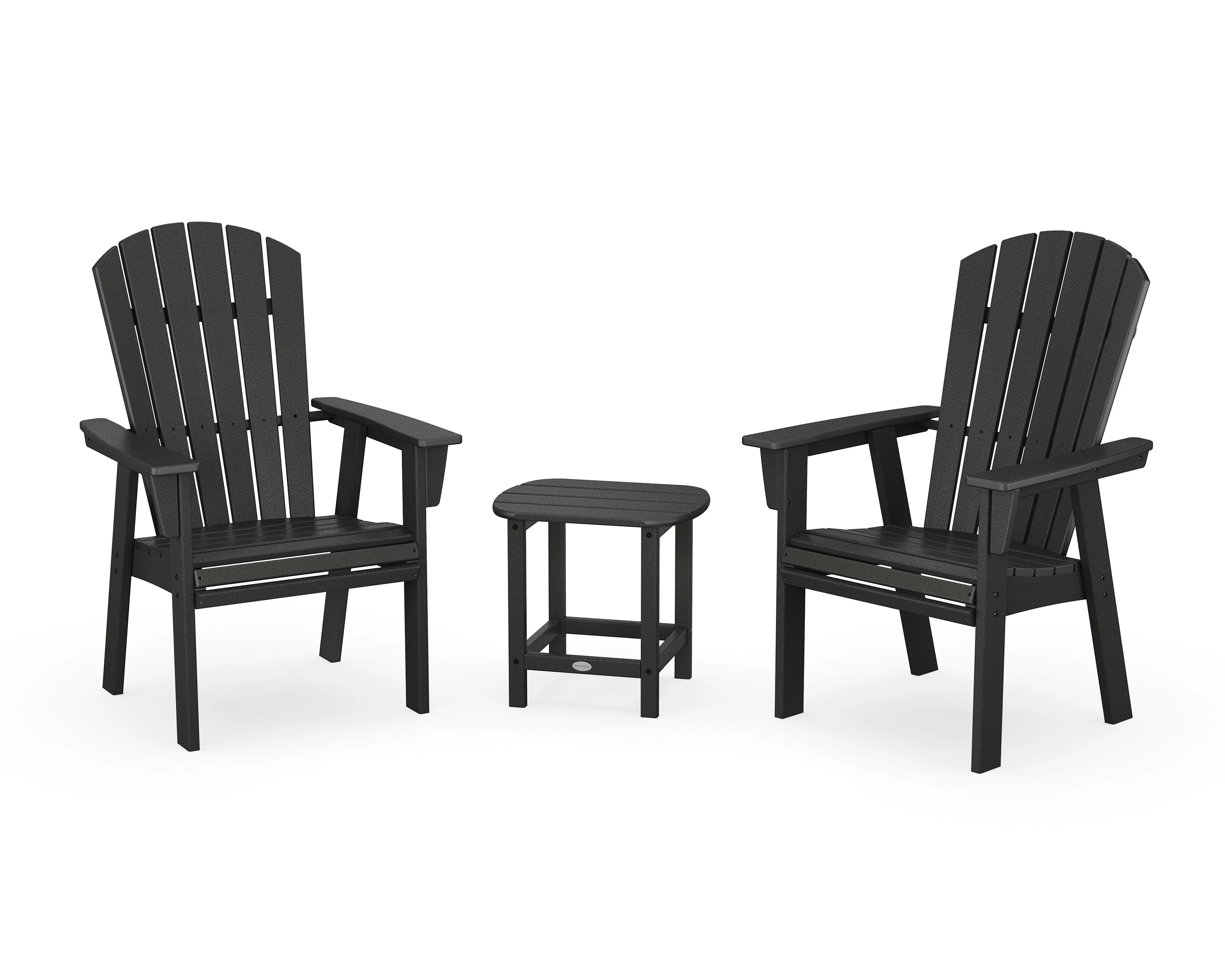 Nautical 3-Piece Curveback Upright Adirondack Chair Set - Image 16