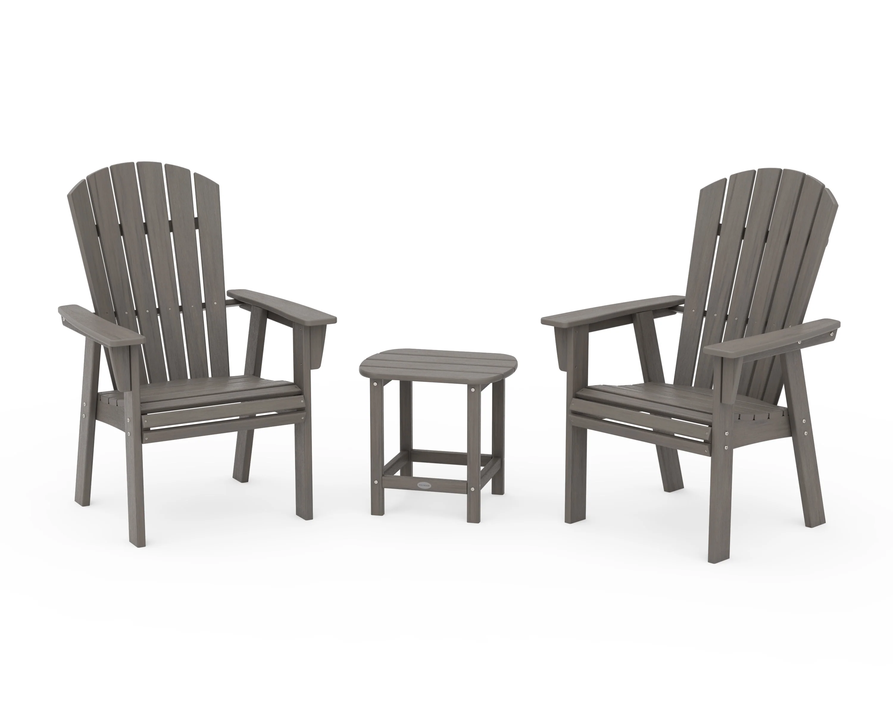 Nautical 3-Piece Curveback Upright Adirondack Chair Set - Image 18