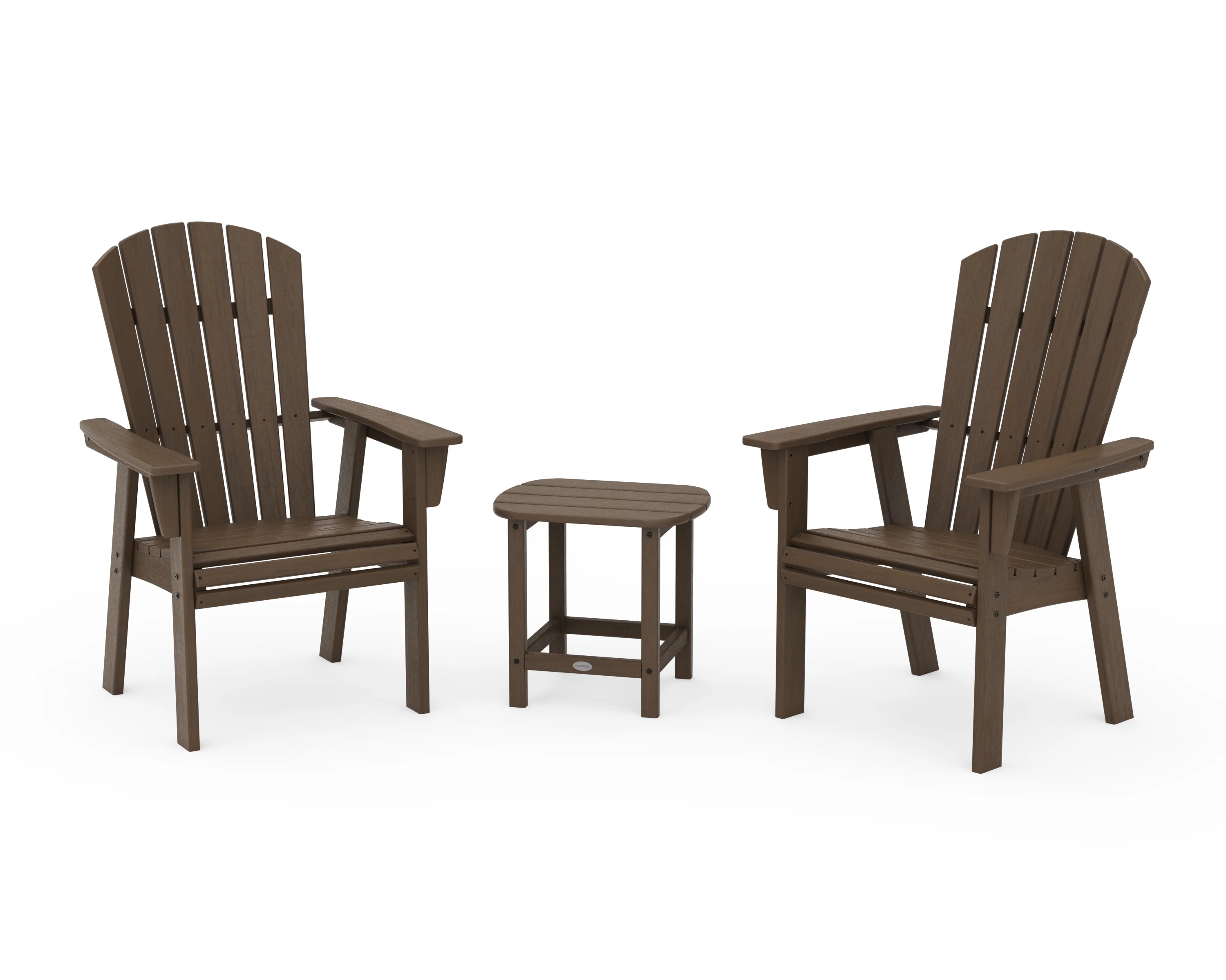 Nautical 3-Piece Curveback Upright Adirondack Chair Set - Image 19