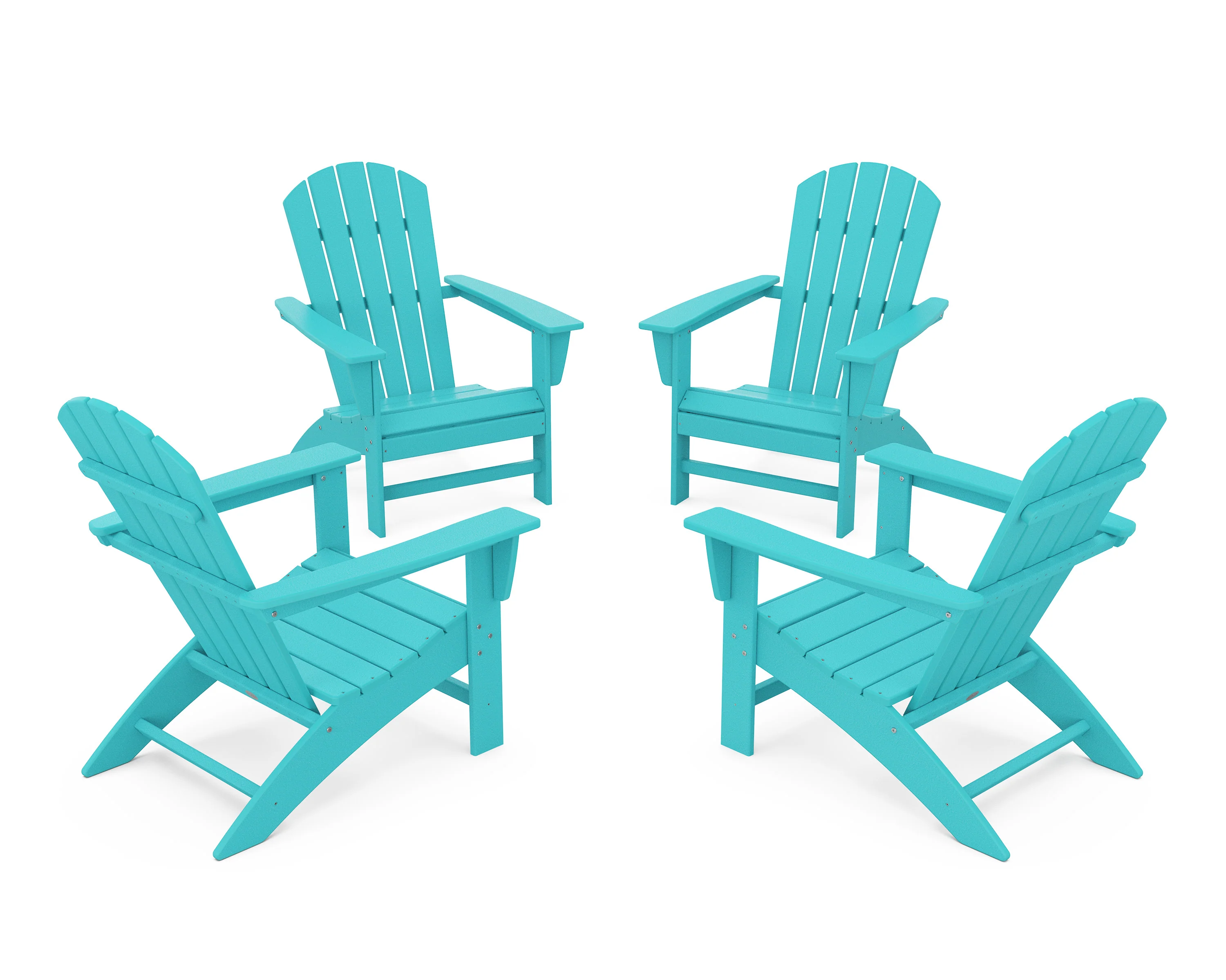 Nautical 4-Piece Adirondack Conversation Set - Image 7