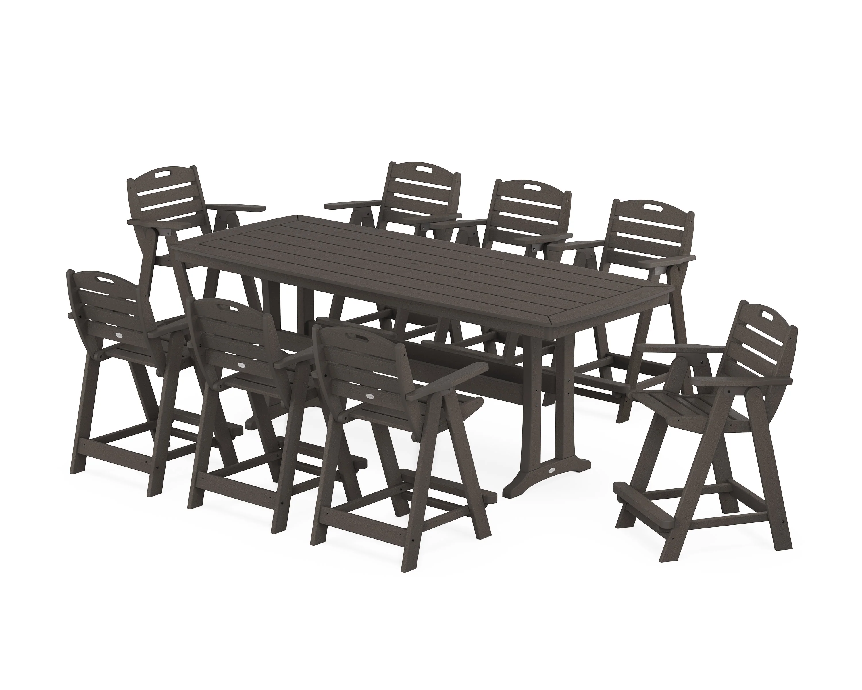 Nautical 9-Piece Counter Set with Trestle Legs - Image 5