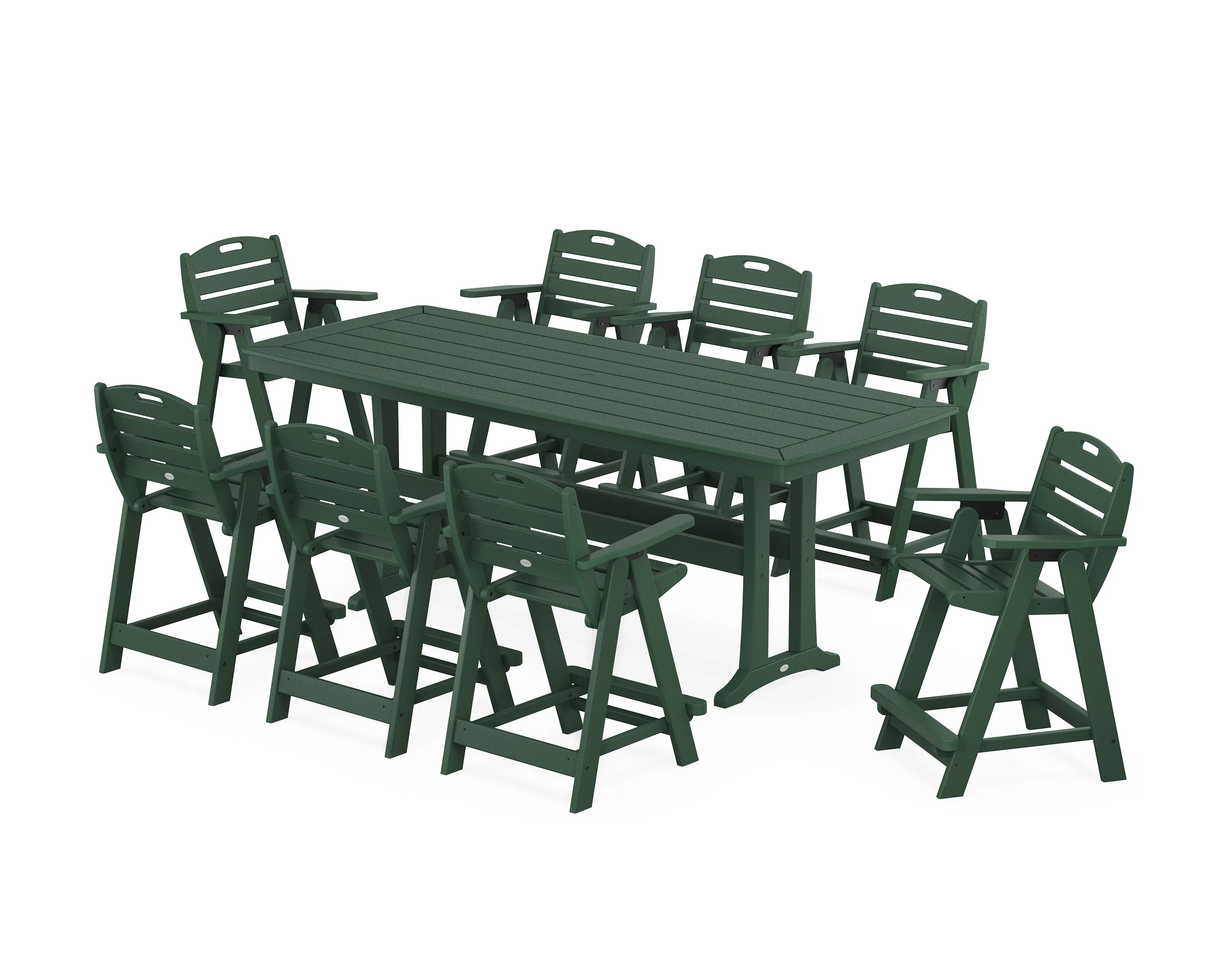 Nautical 9-Piece Counter Set with Trestle Legs - Image 8
