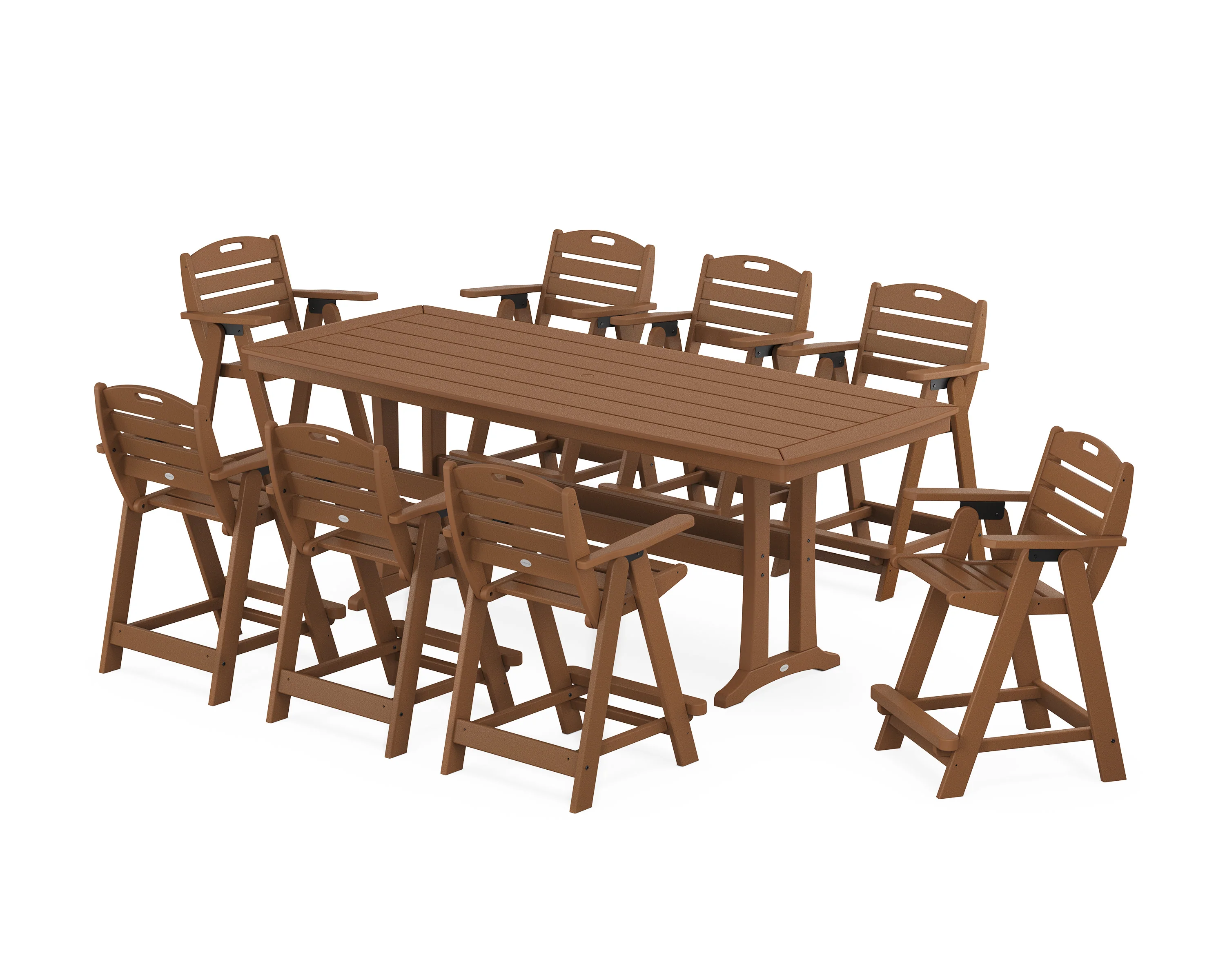 Nautical 9-Piece Counter Set with Trestle Legs - Image 9