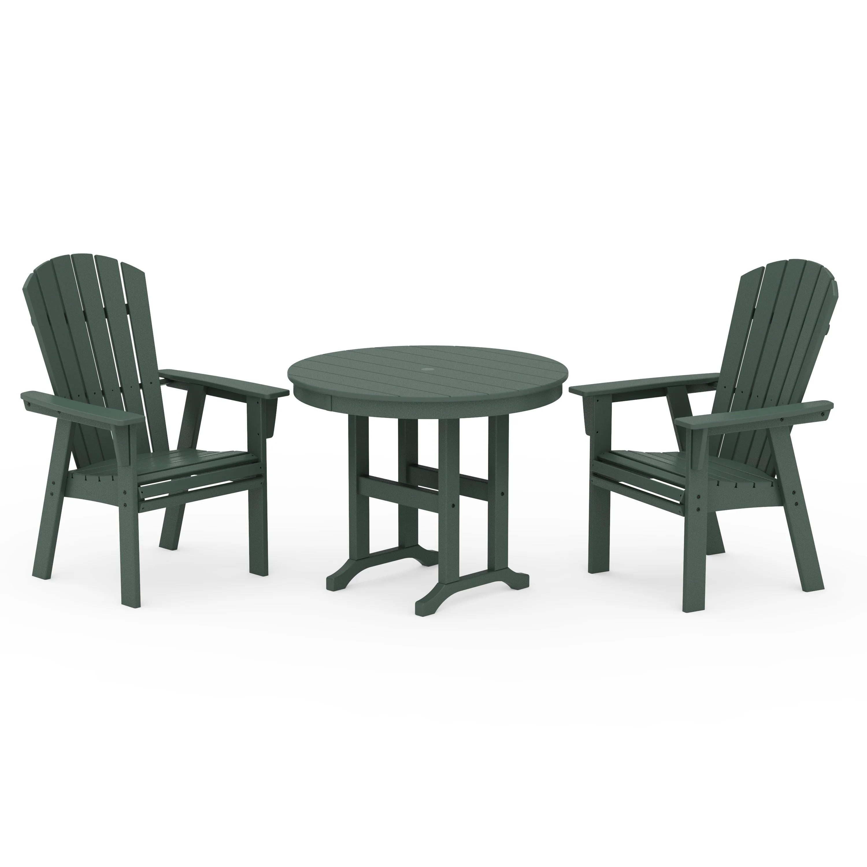 Nautical Adirondack 3-Piece Round Dining Set - Image 4
