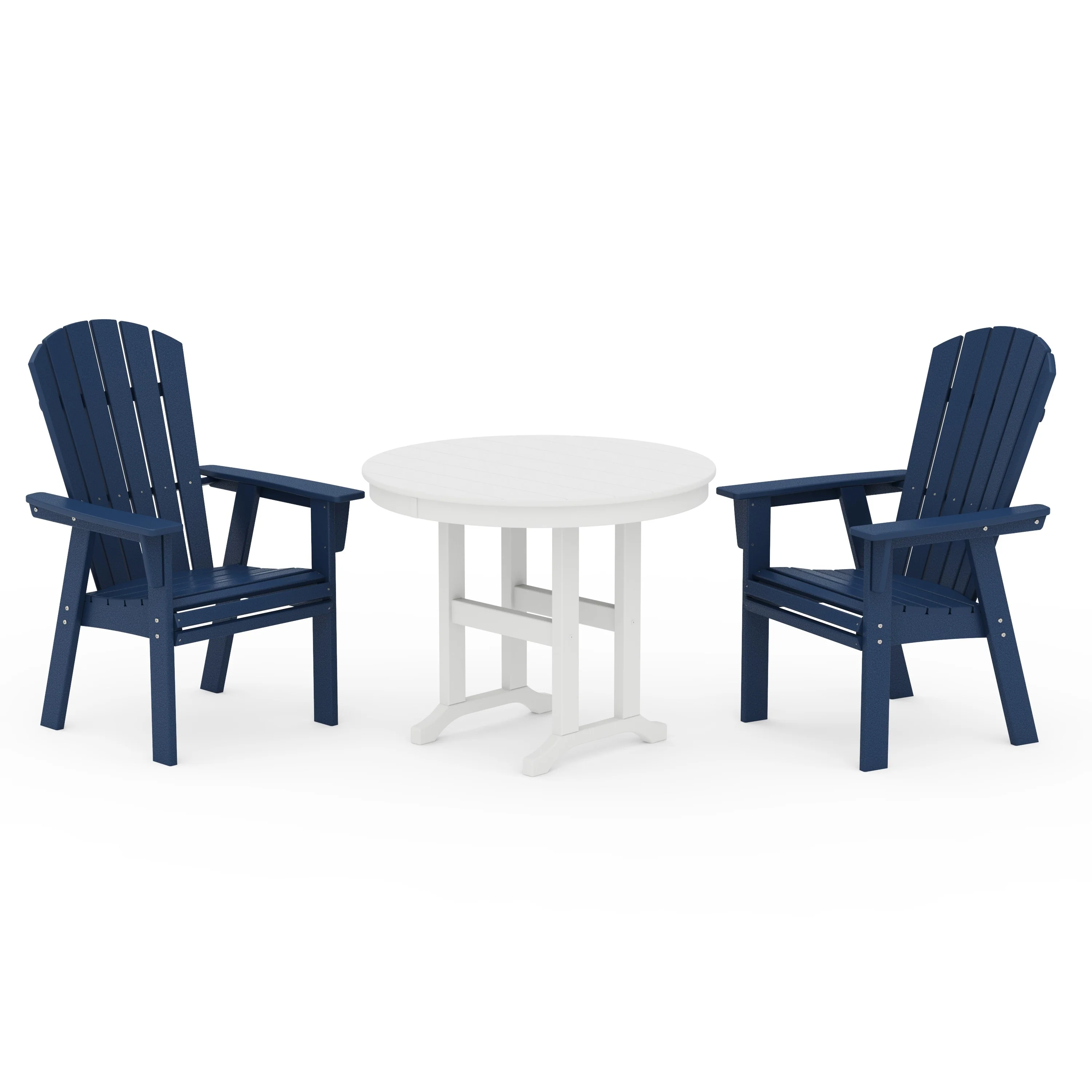 Nautical Adirondack 3-Piece Round Dining Set - Image 5