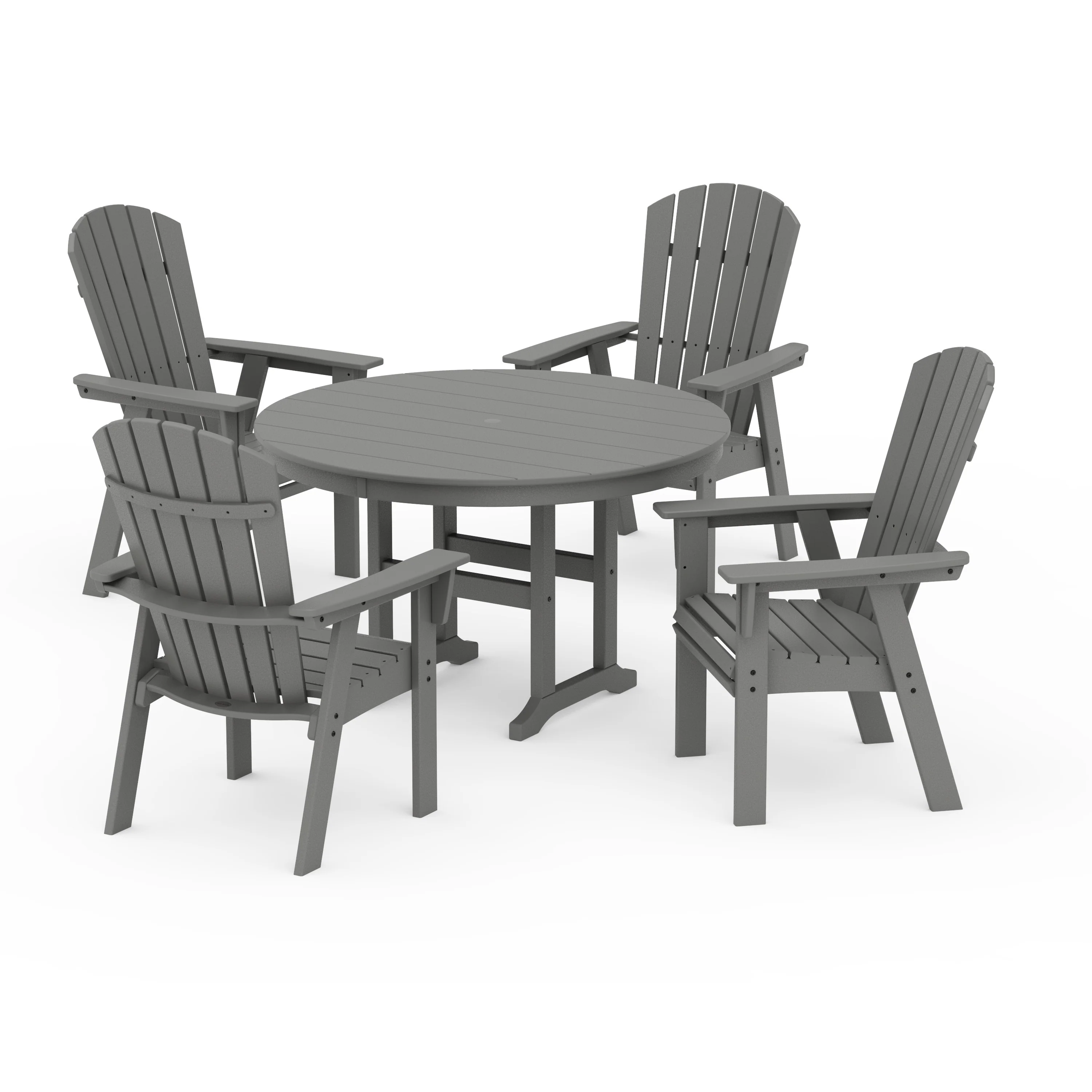 Nautical Adirondack 5-Piece Round Farmhouse Dining Set