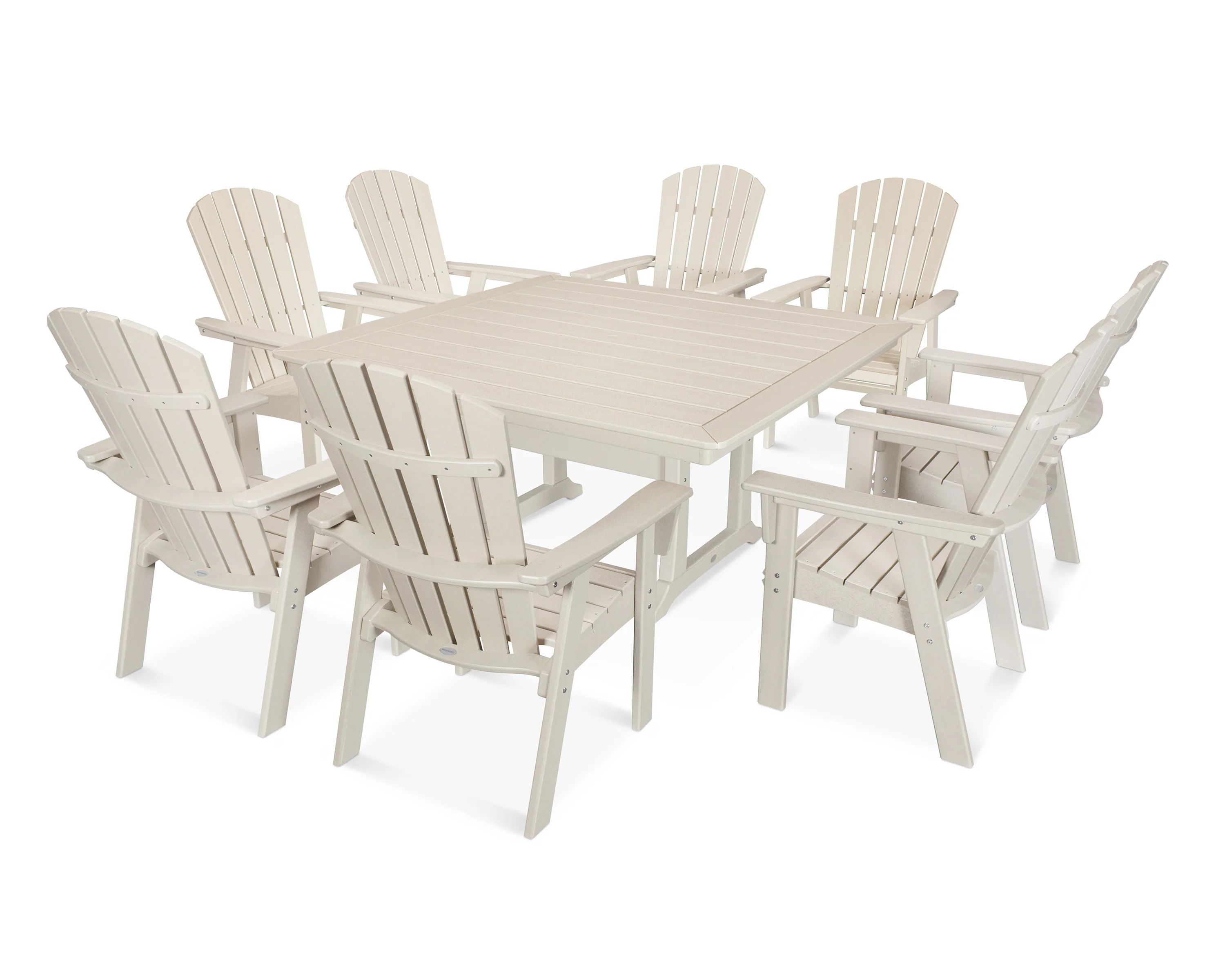 Nautical Adirondack 9-Piece Trestle Dining Set - Image 11