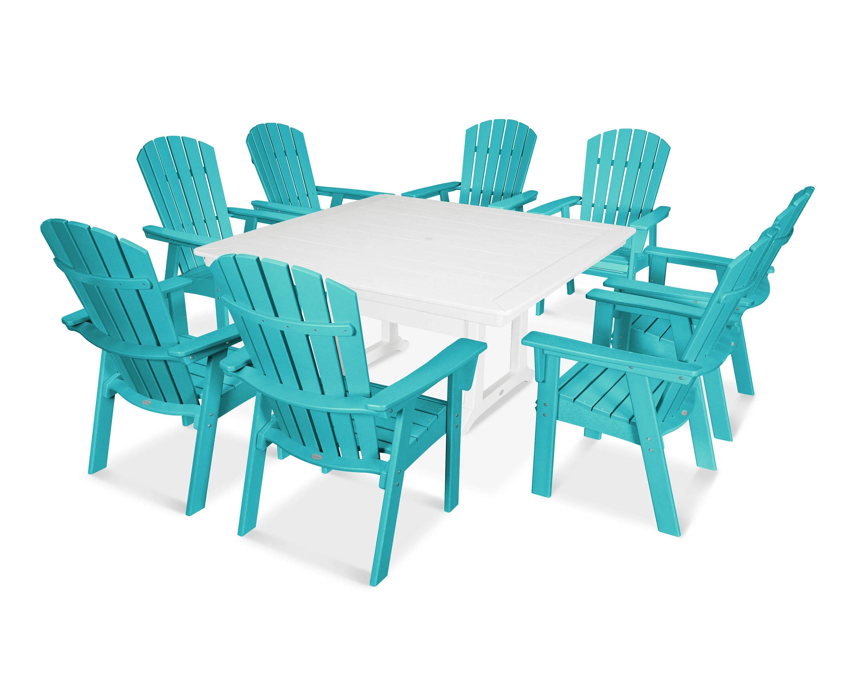 Nautical Adirondack 9-Piece Trestle Dining Set - Image 14