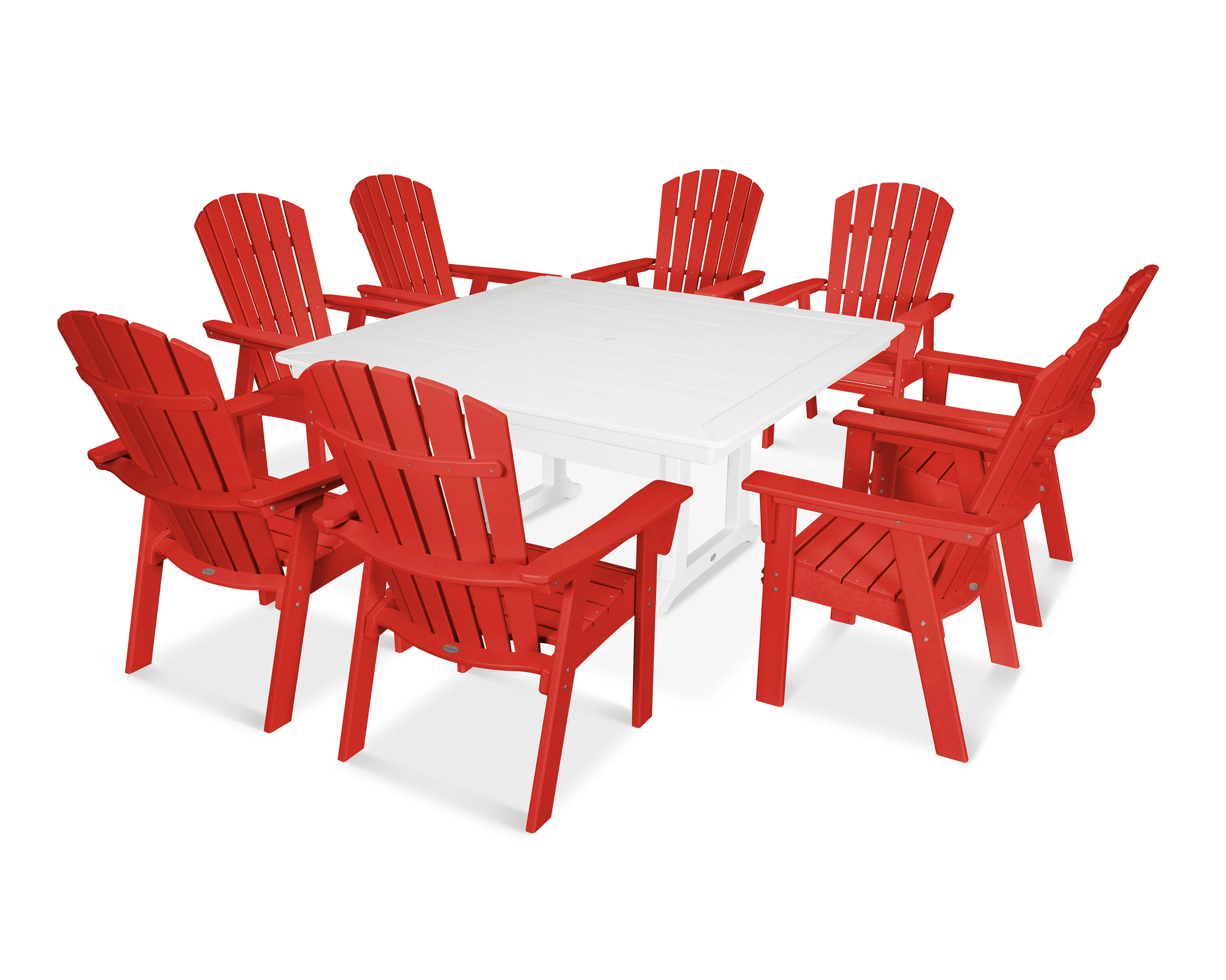 Nautical Adirondack 9-Piece Trestle Dining Set - Image 18