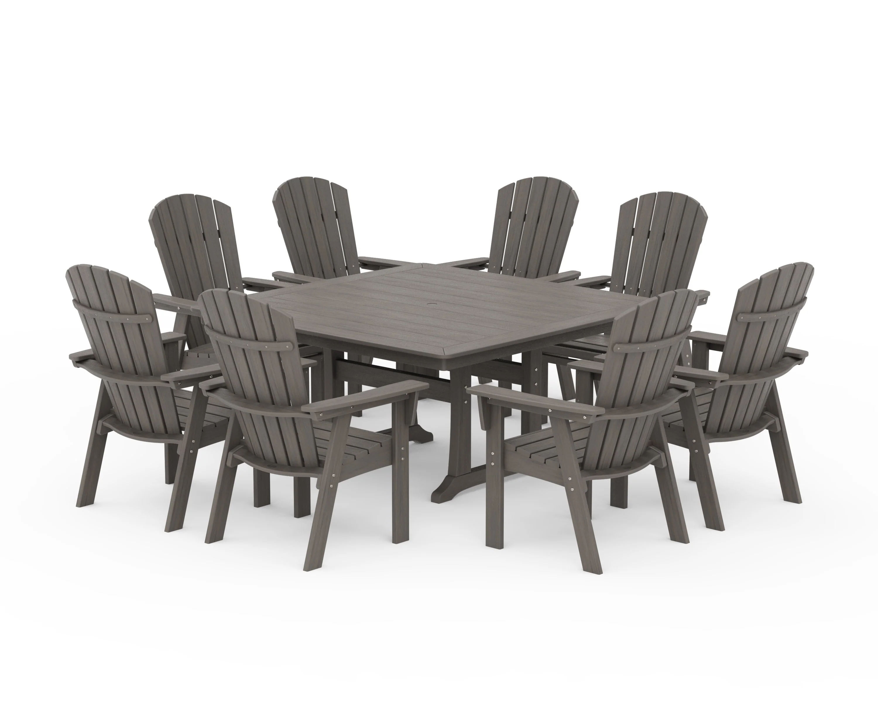 Nautical Adirondack 9-Piece Trestle Dining Set - Image 20