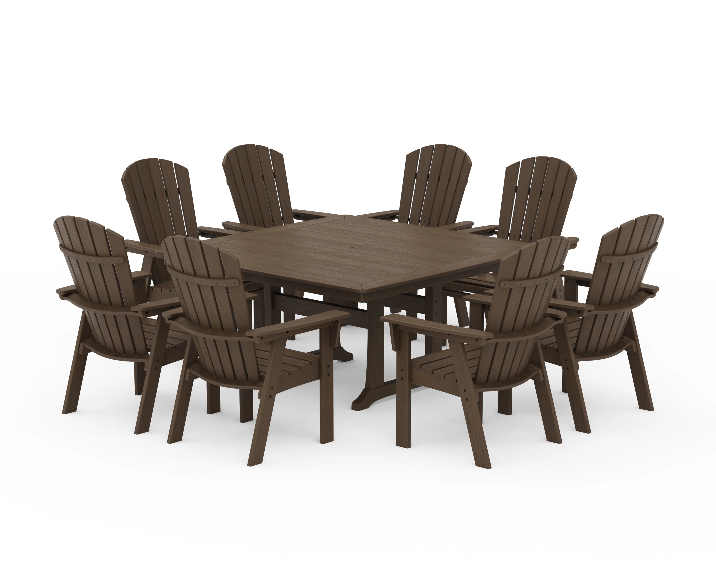 Nautical Adirondack 9-Piece Trestle Dining Set - Image 21
