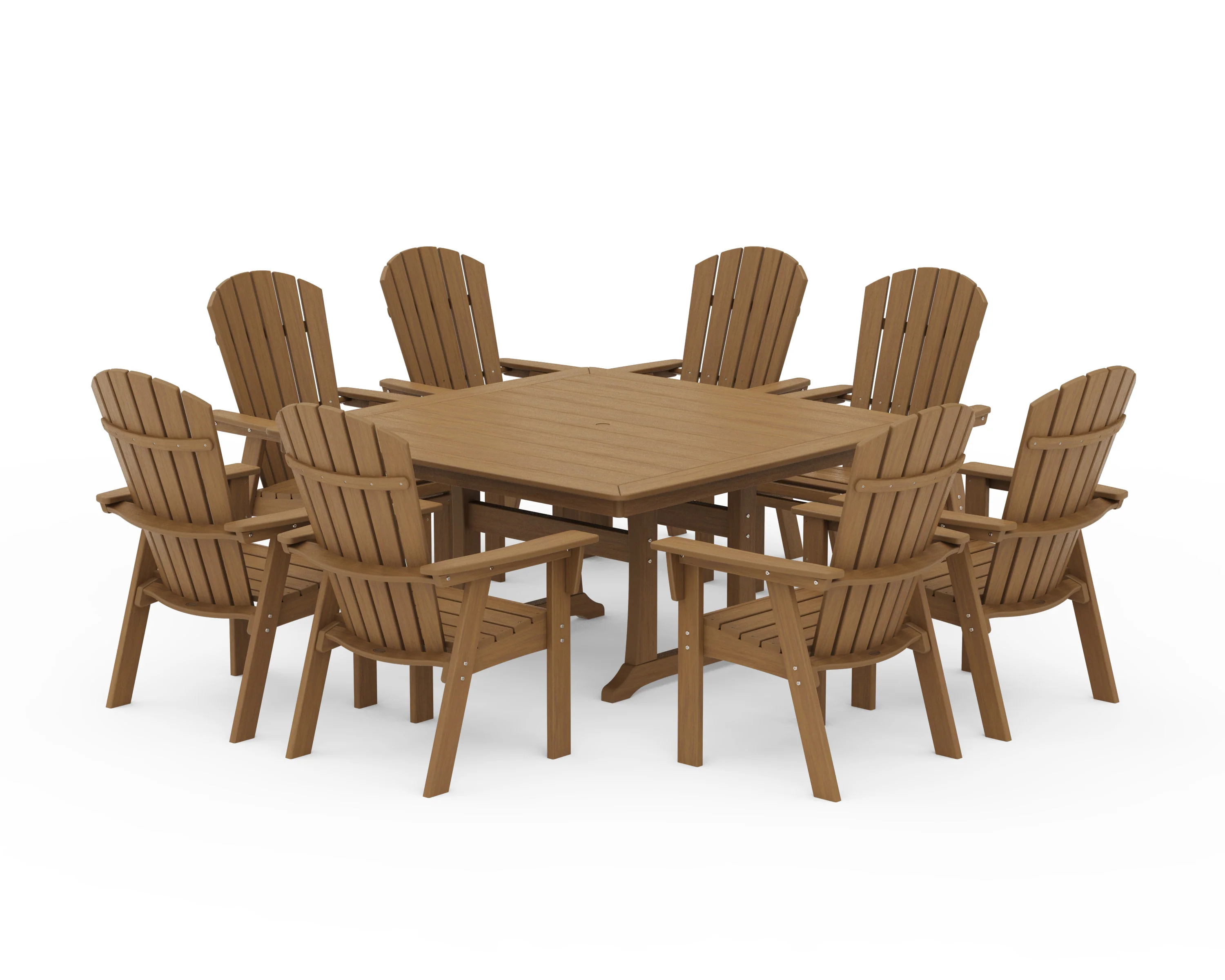 Nautical Adirondack 9-Piece Trestle Dining Set - Image 22