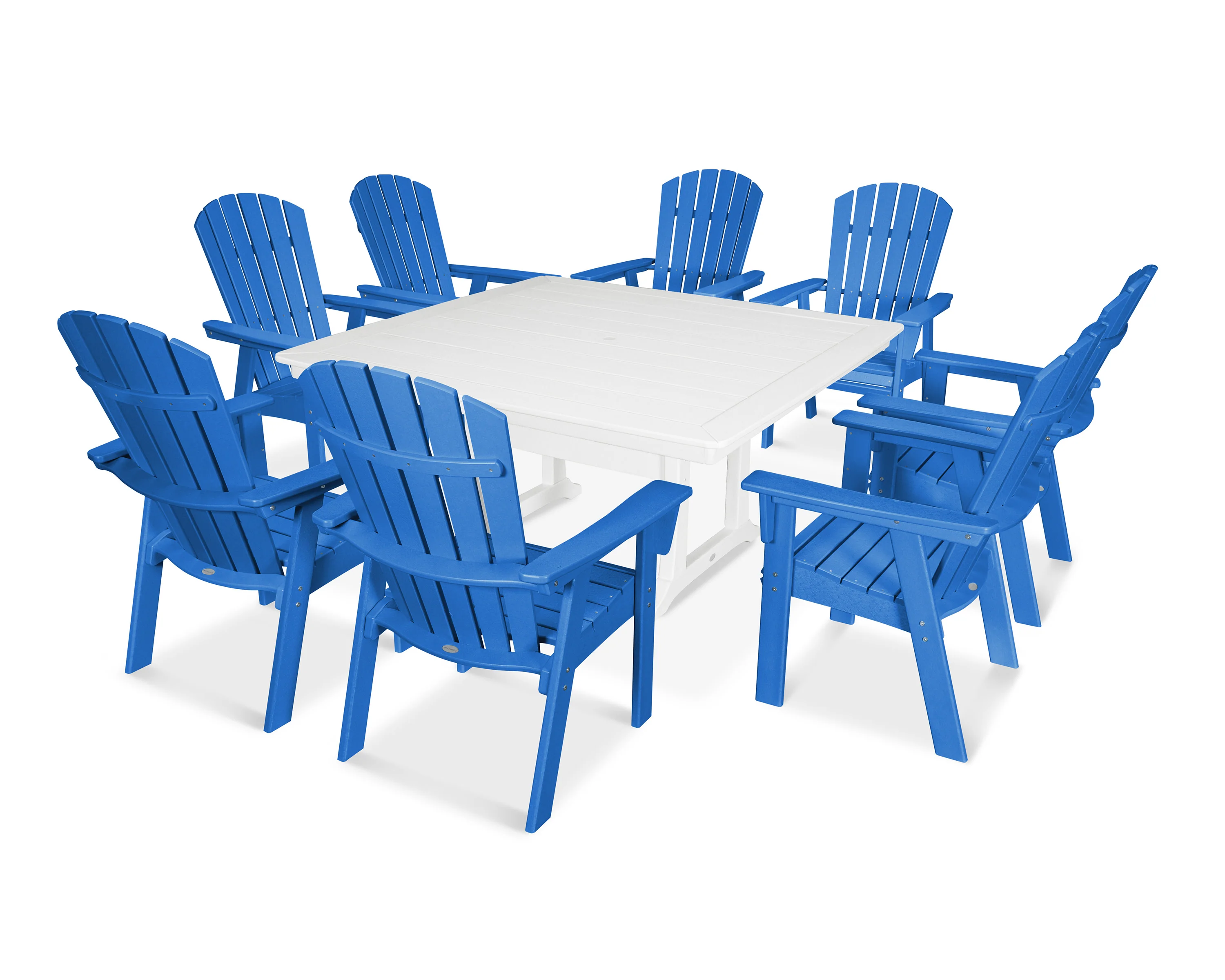 Nautical Adirondack 9-Piece Trestle Dining Set - Image 4