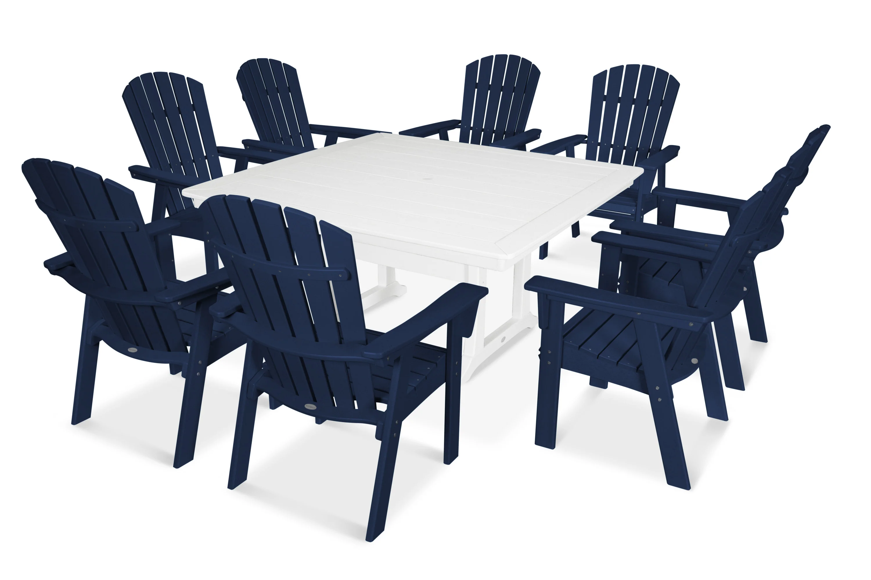 Nautical Adirondack 9-Piece Trestle Dining Set - Image 6