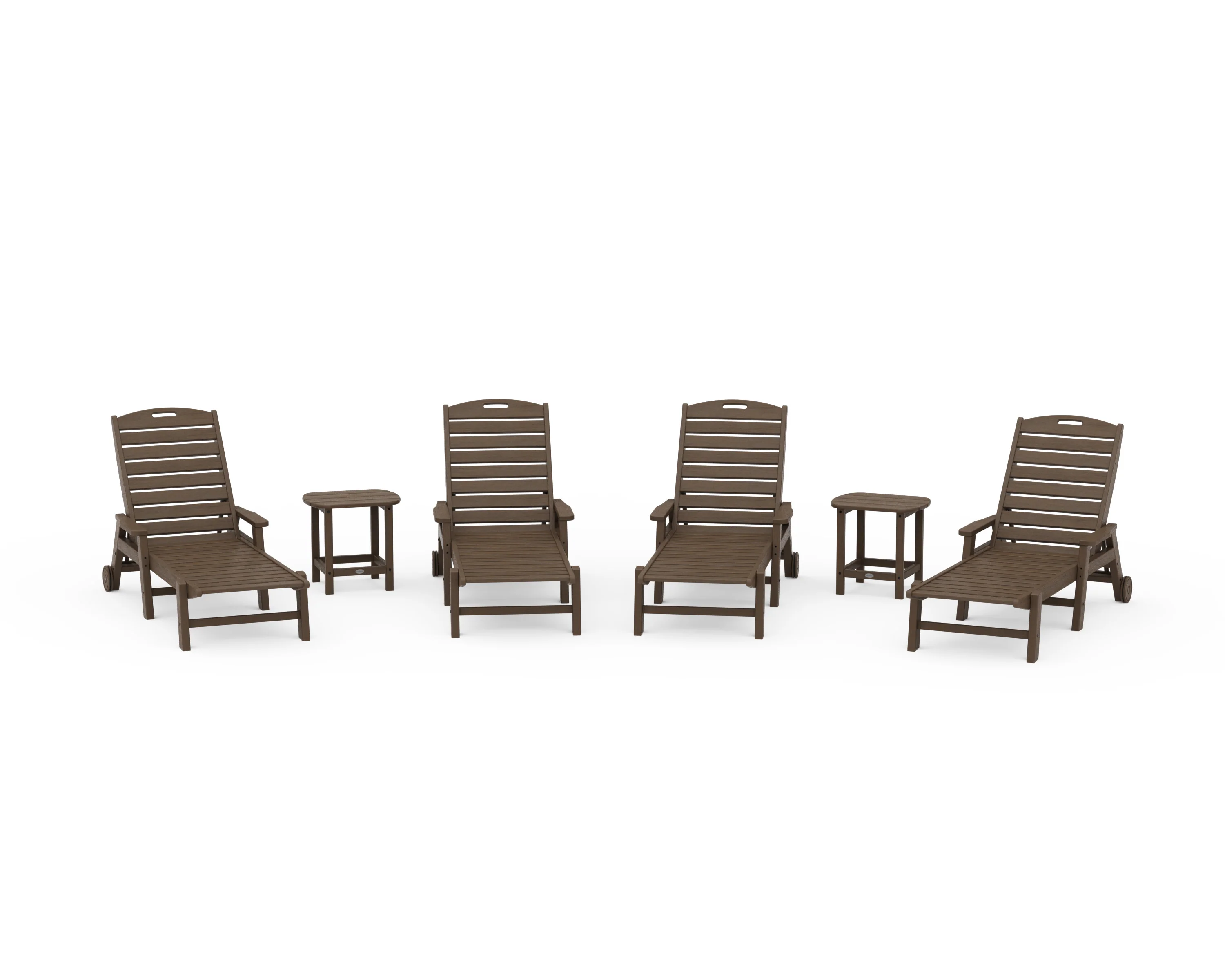 Nautical Chaise 6-Piece Set with Arms & Wheels - Image 12