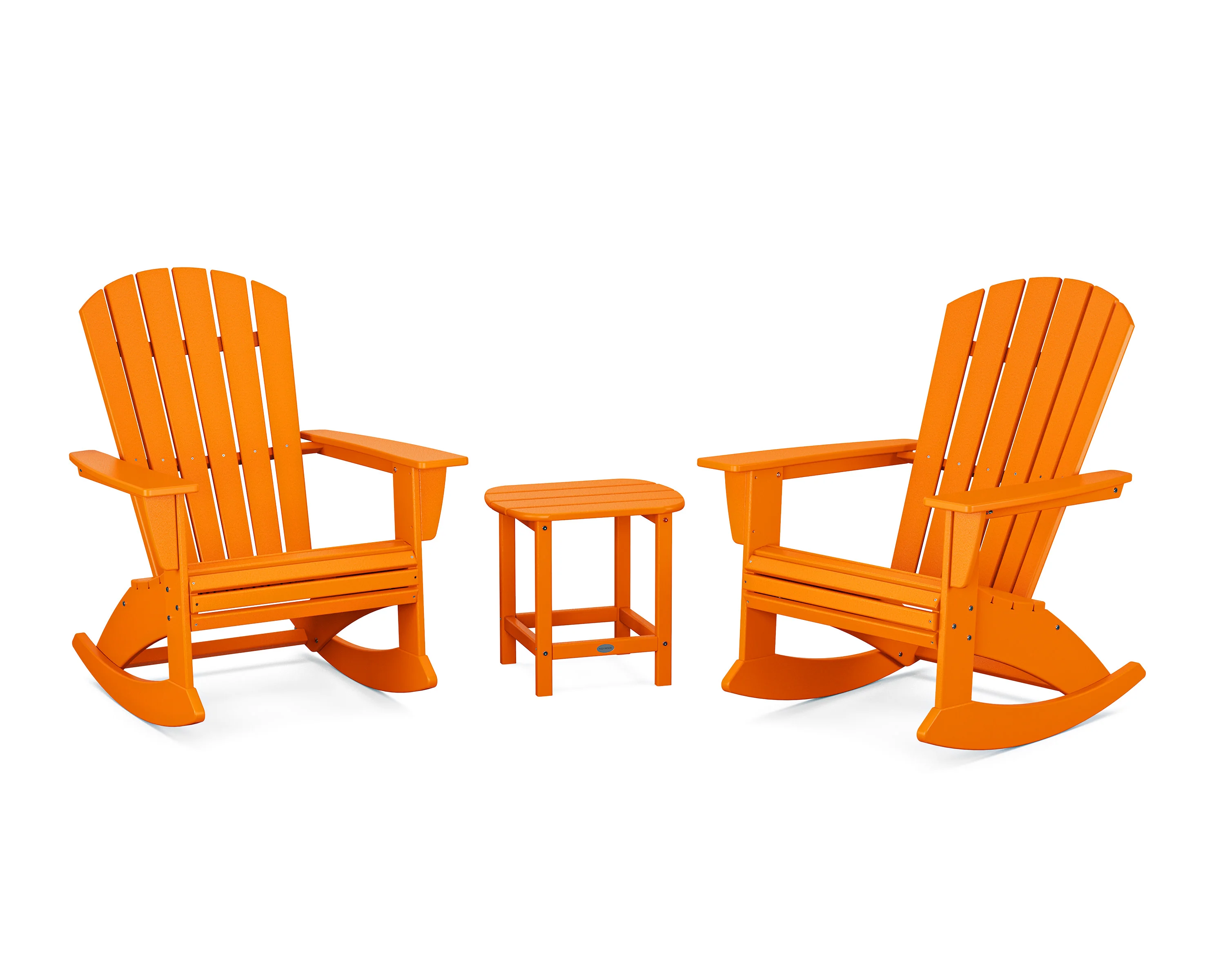 Nautical Curveback 3-Piece Adirondack Rocking Chair Set - Image 11