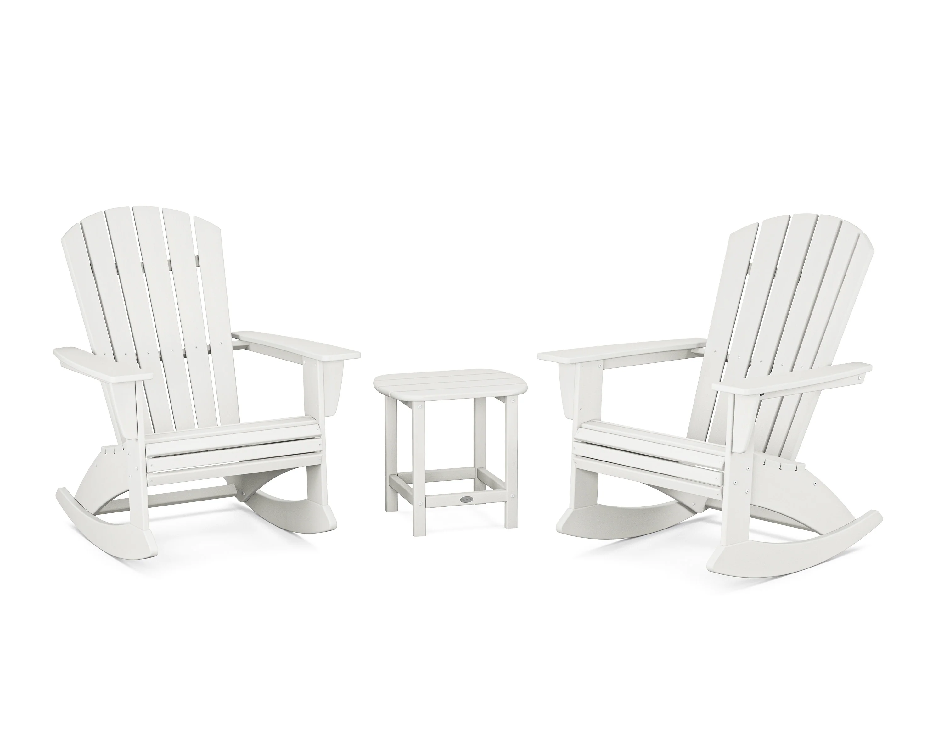 Nautical Curveback 3-Piece Adirondack Rocking Chair Set - Image 14