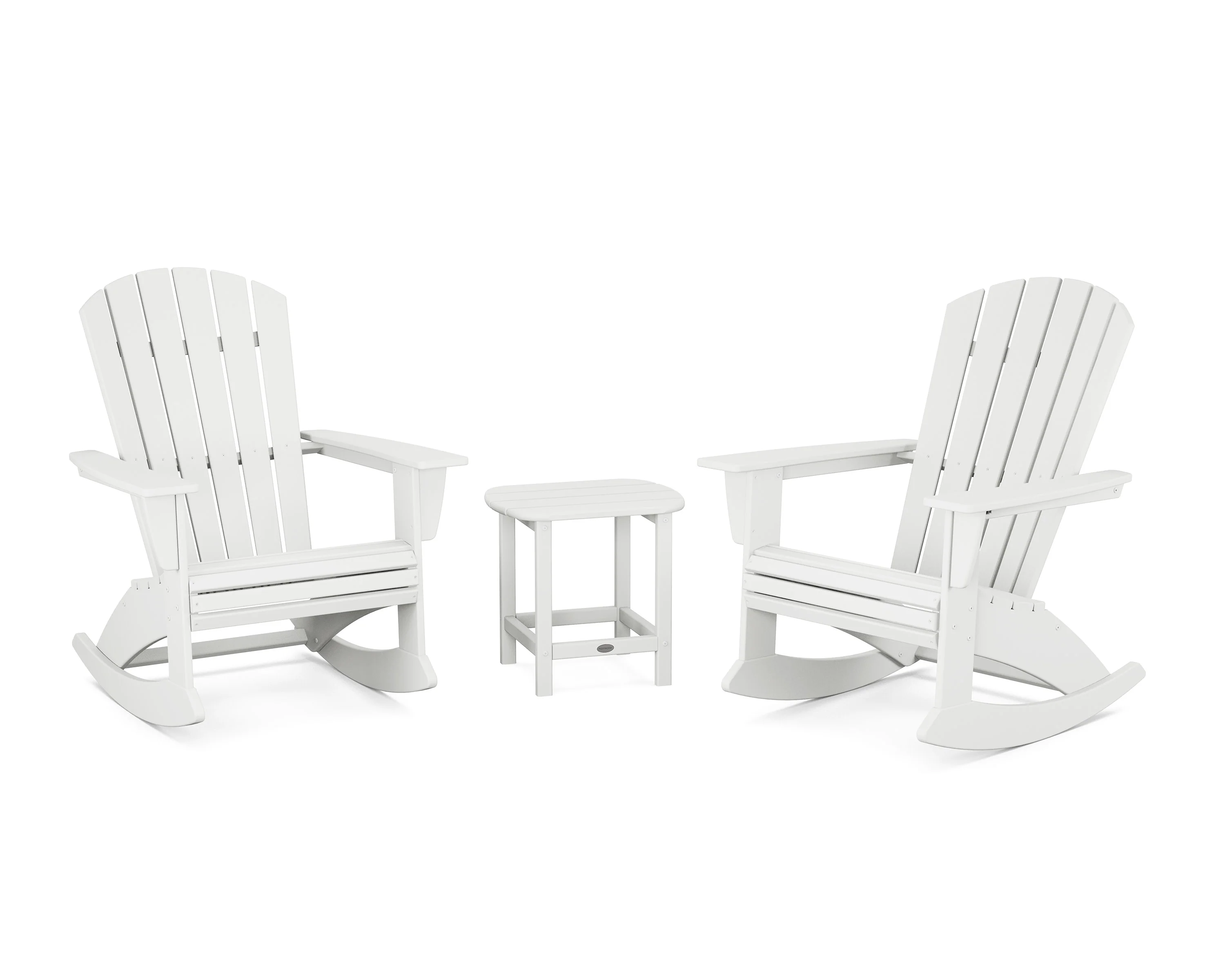 Nautical Curveback 3-Piece Adirondack Rocking Chair Set - Image 17