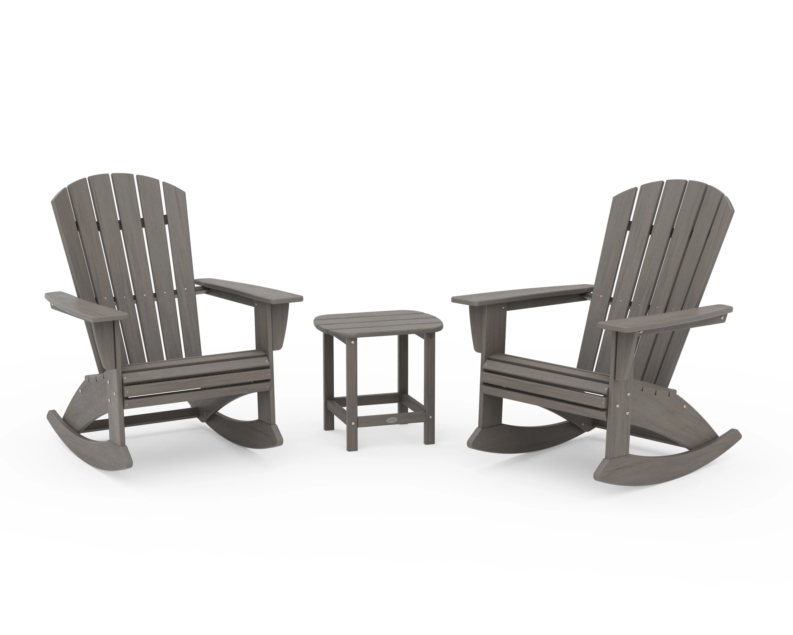 Nautical Curveback 3-Piece Adirondack Rocking Chair Set - Image 18