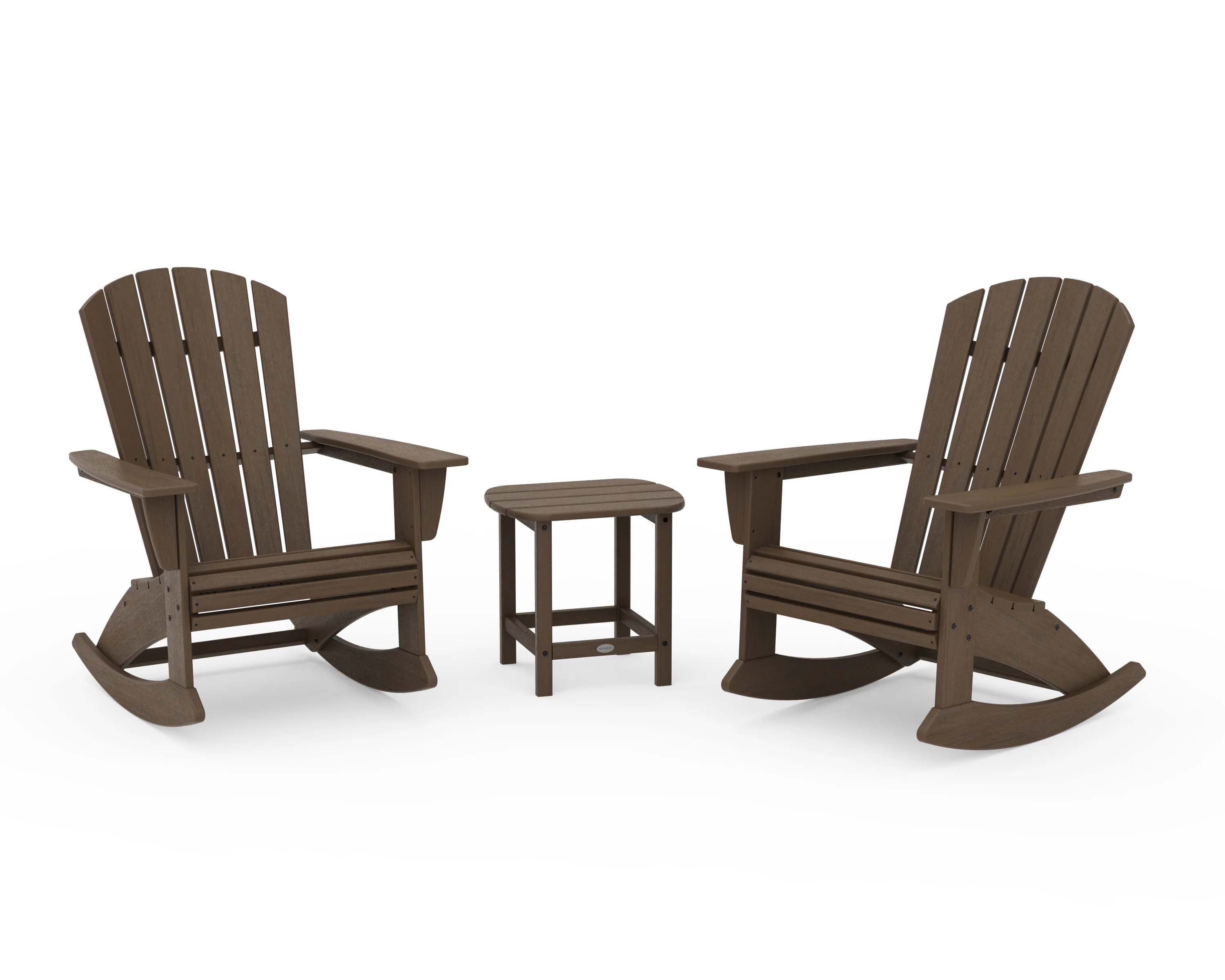 Nautical Curveback 3-Piece Adirondack Rocking Chair Set - Image 19