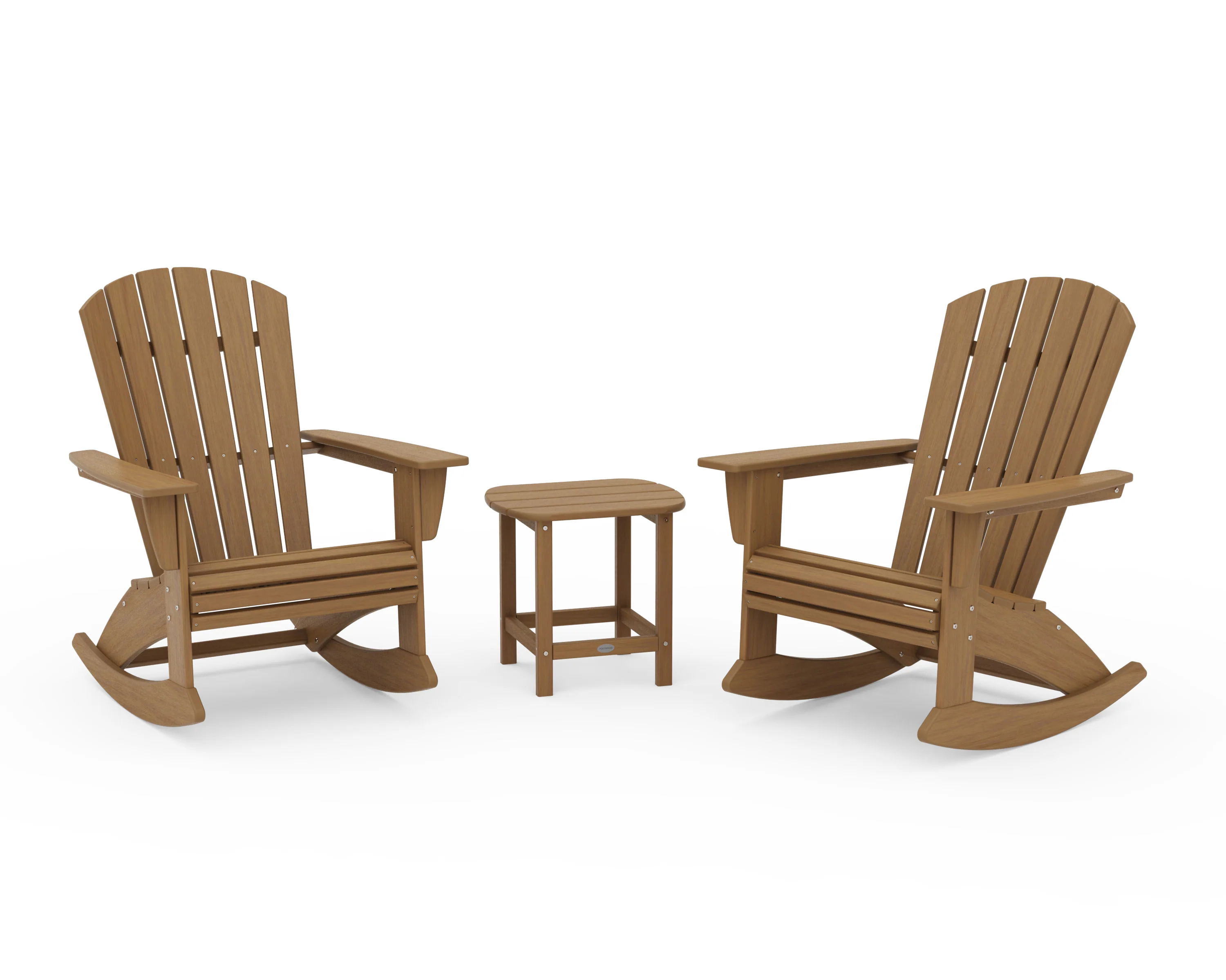 Nautical Curveback 3-Piece Adirondack Rocking Chair Set - Image 20