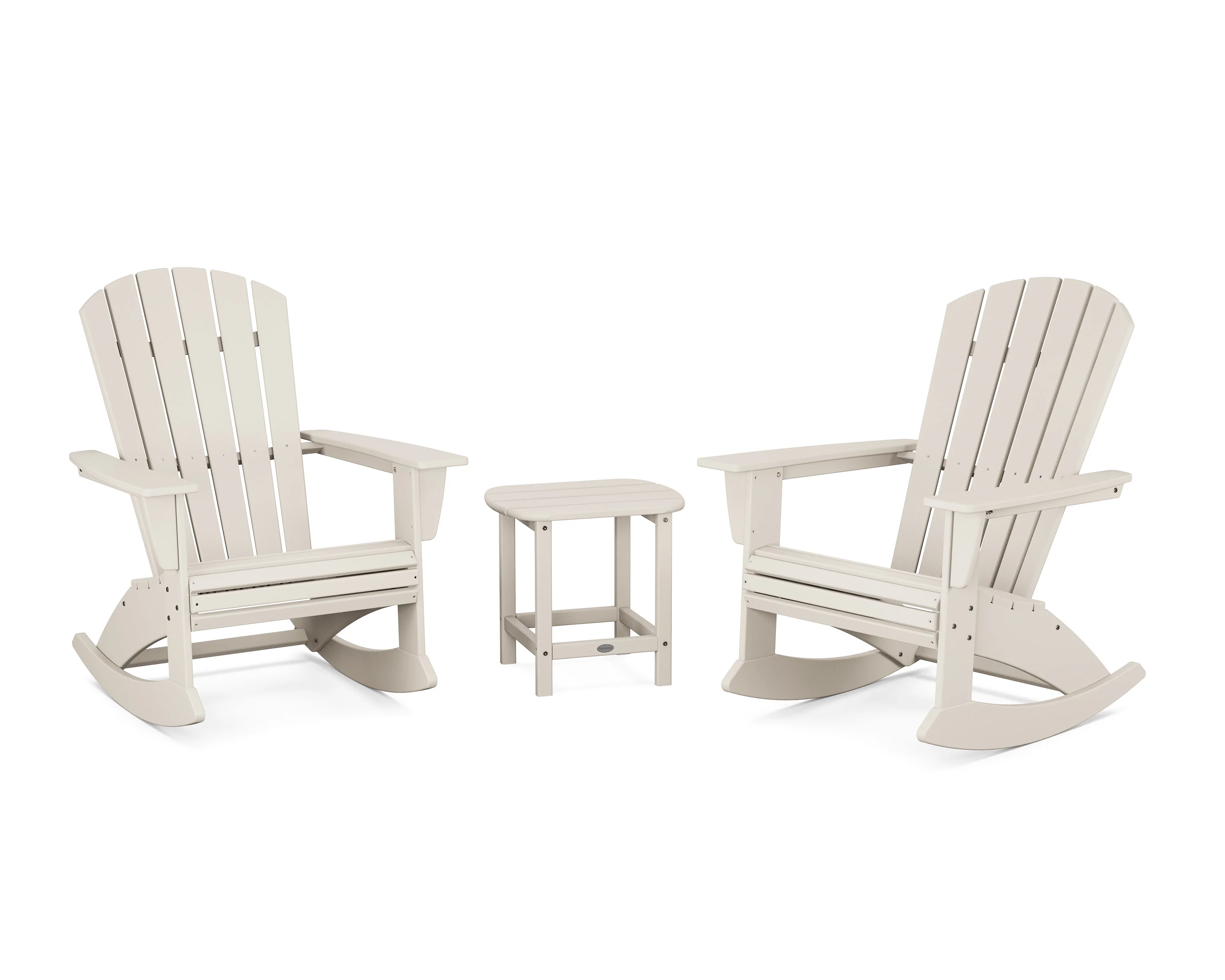 Nautical Curveback 3-Piece Adirondack Rocking Chair Set - Image 7