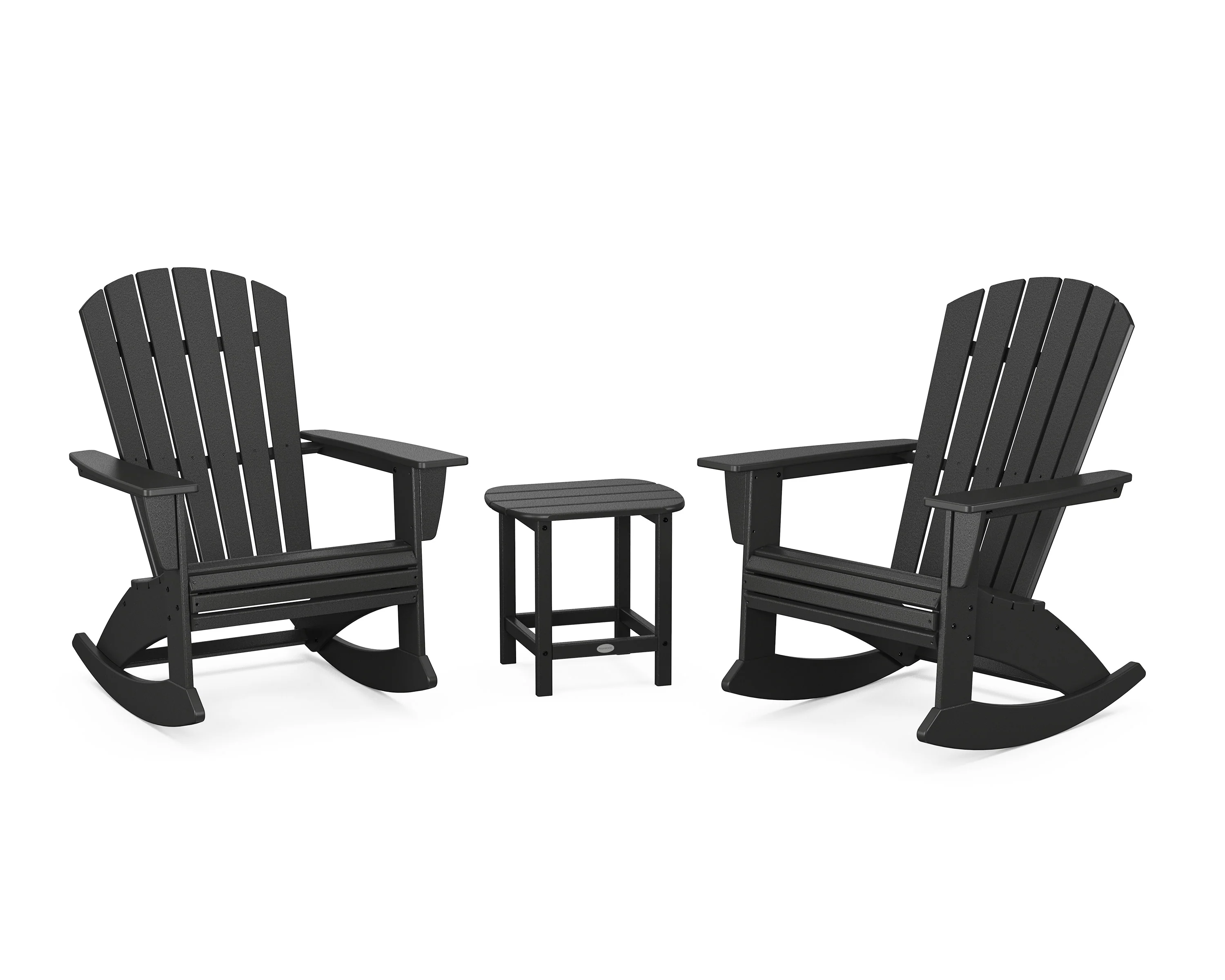 Nautical Curveback 3-Piece Adirondack Rocking Chair Set - Image 8