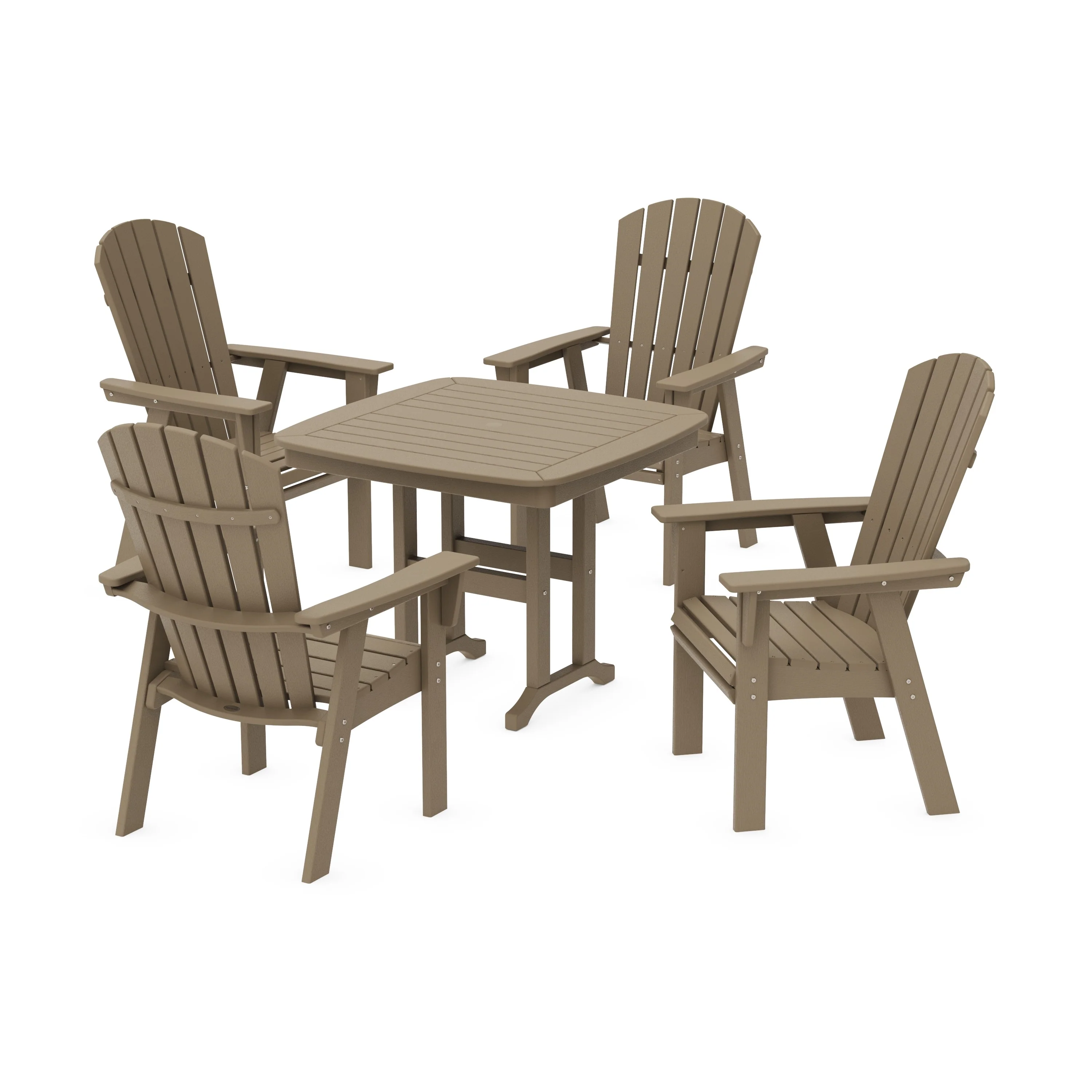 Nautical Curveback Adirondack 5-Piece Dining Set - Image 11