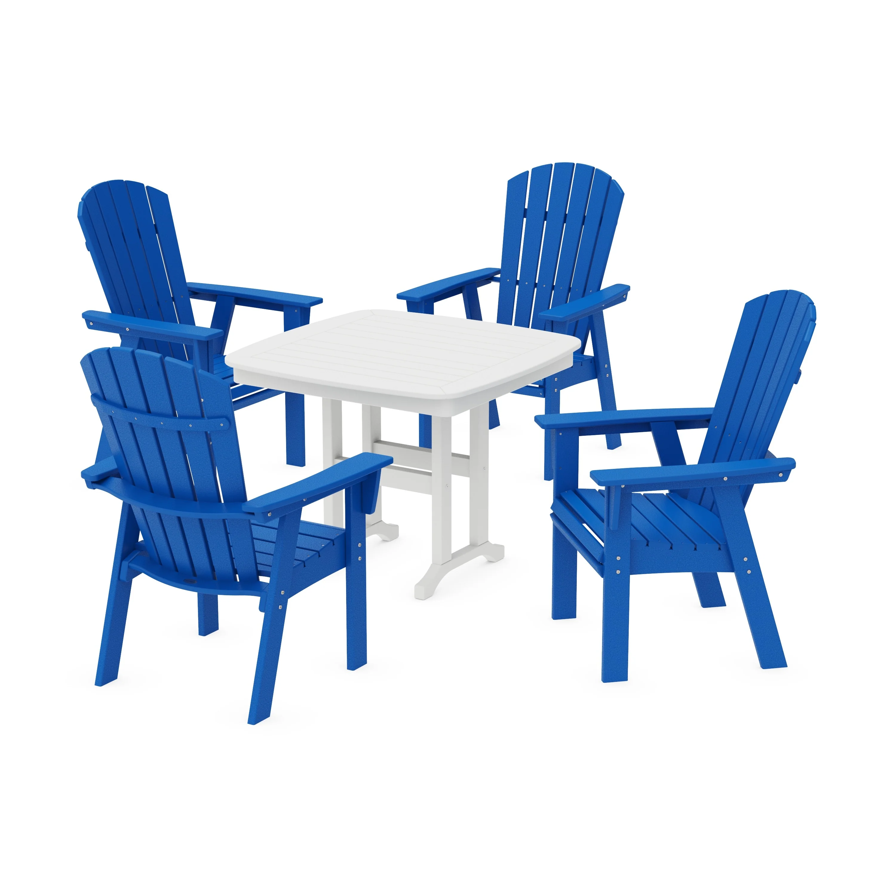 Nautical Curveback Adirondack 5-Piece Dining Set - Image 12