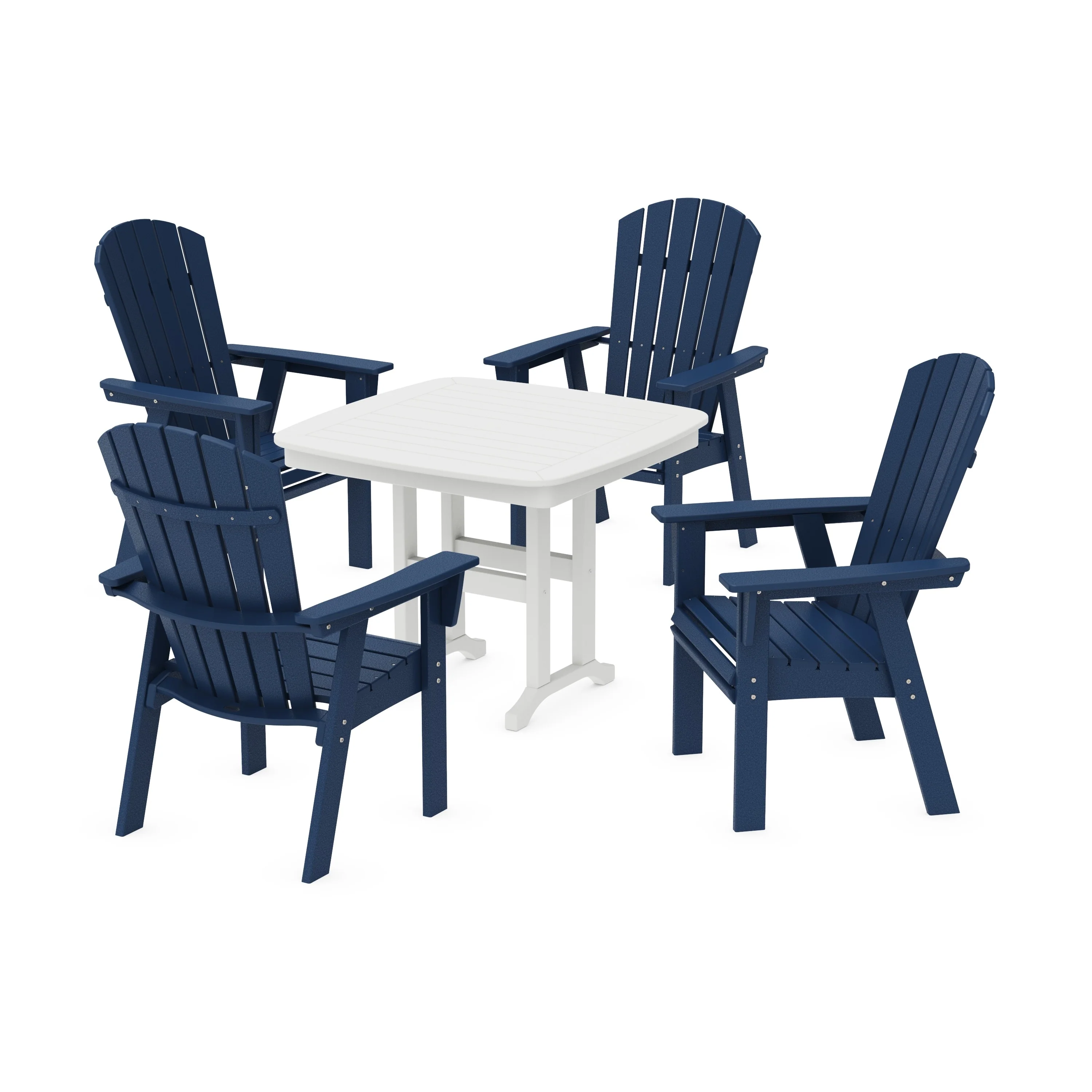Nautical Curveback Adirondack 5-Piece Dining Set - Image 13