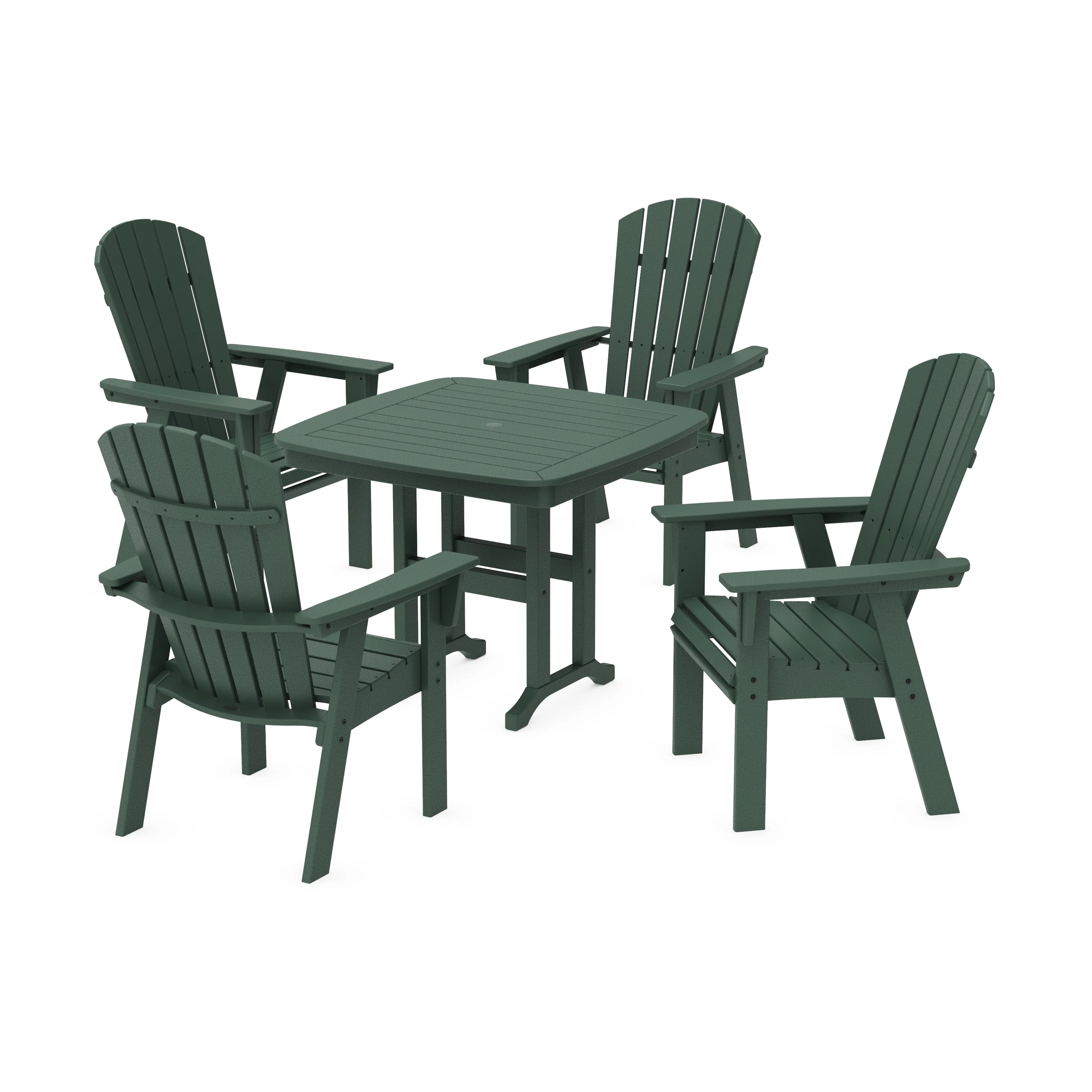 Nautical Curveback Adirondack 5-Piece Dining Set - Image 18