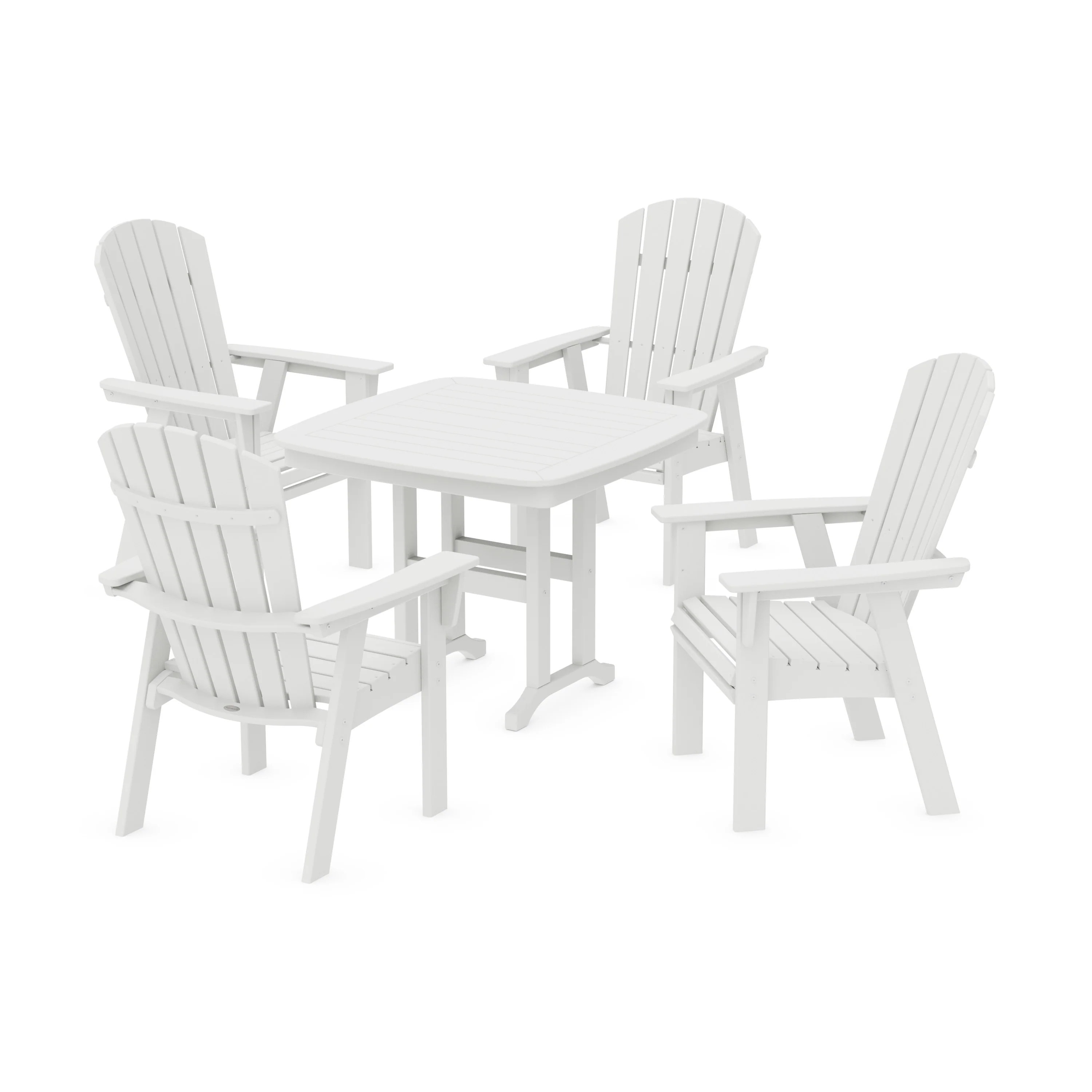 Nautical Curveback Adirondack 5-Piece Dining Set - Image 4