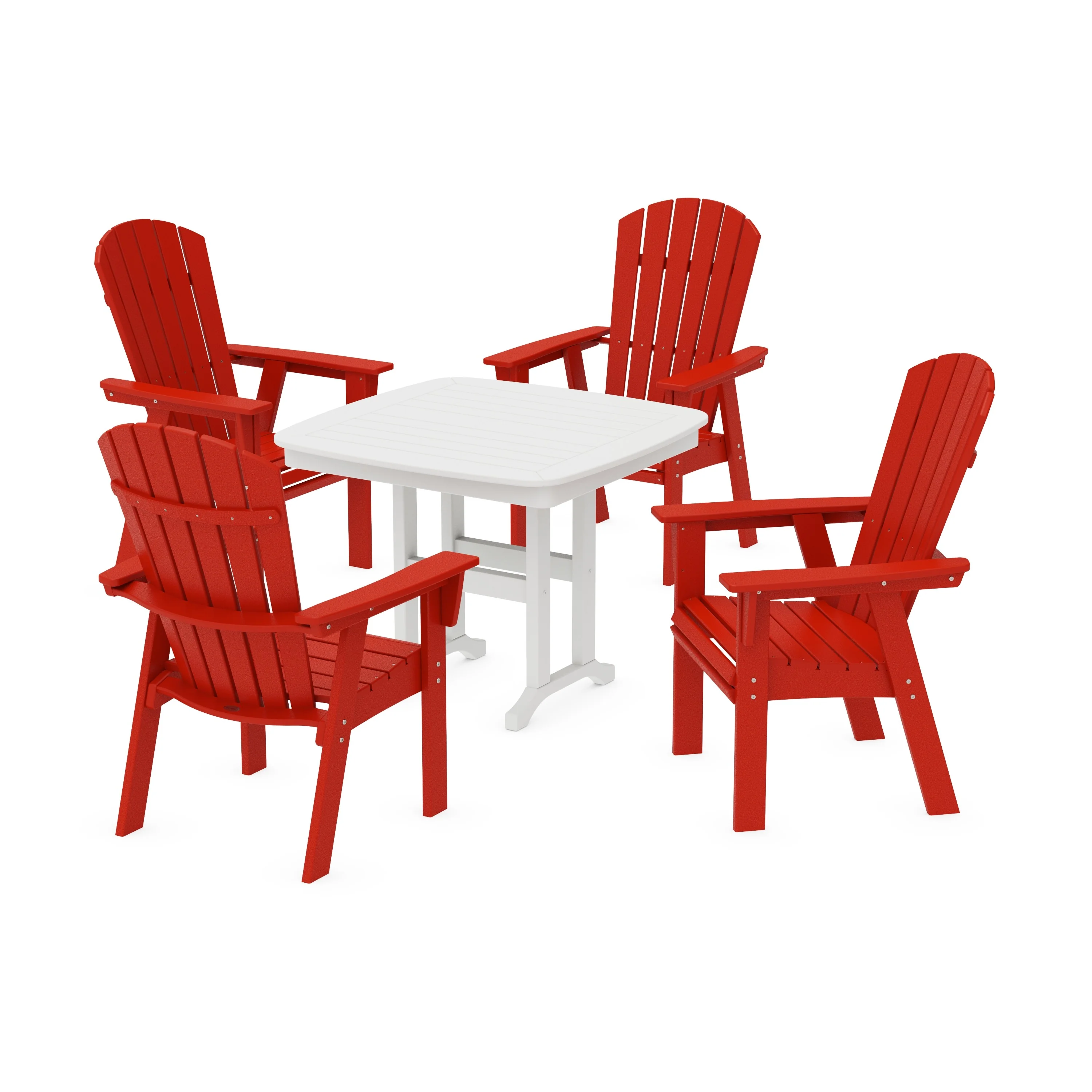 Nautical Curveback Adirondack 5-Piece Dining Set - Image 5