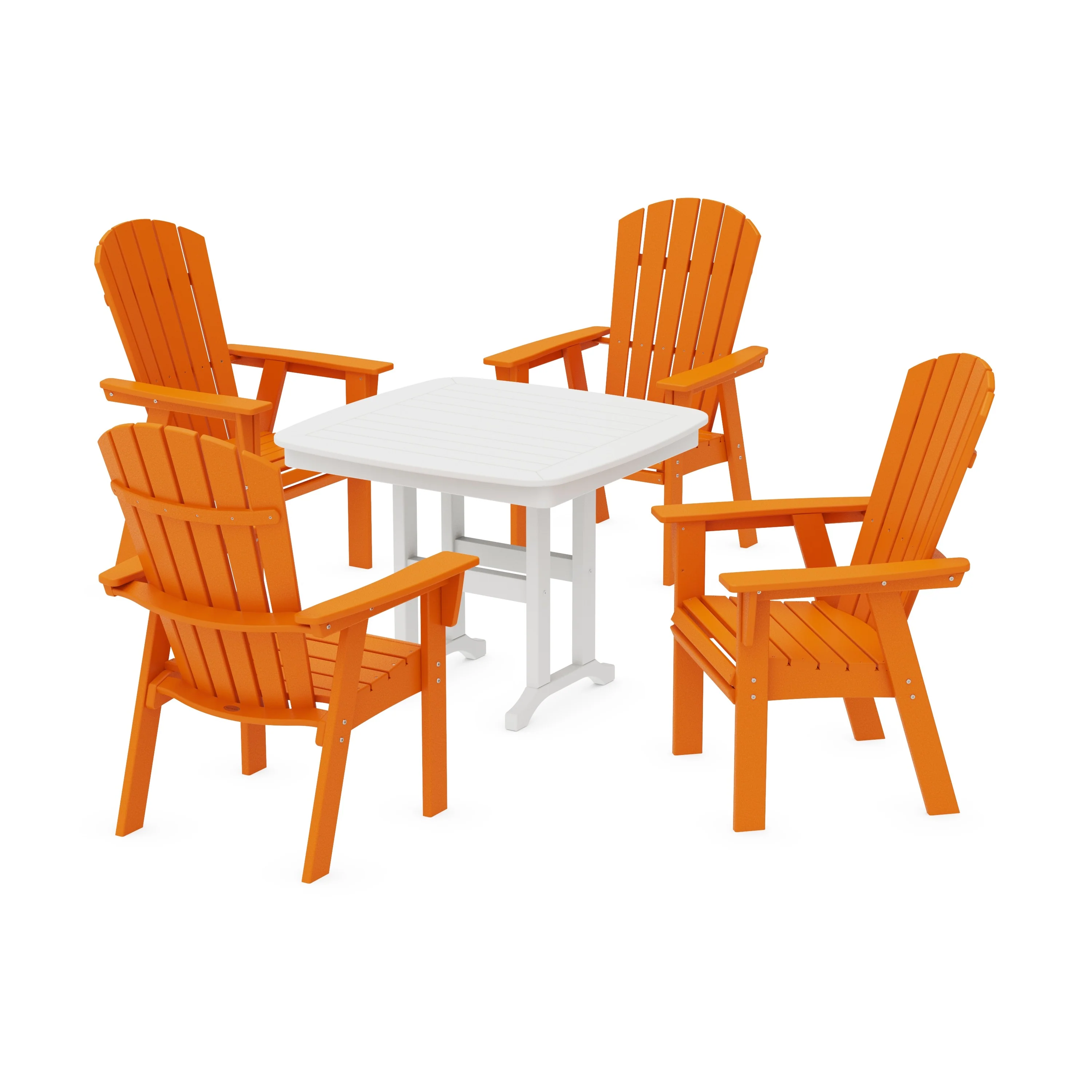 Nautical Curveback Adirondack 5-Piece Dining Set - Image 7