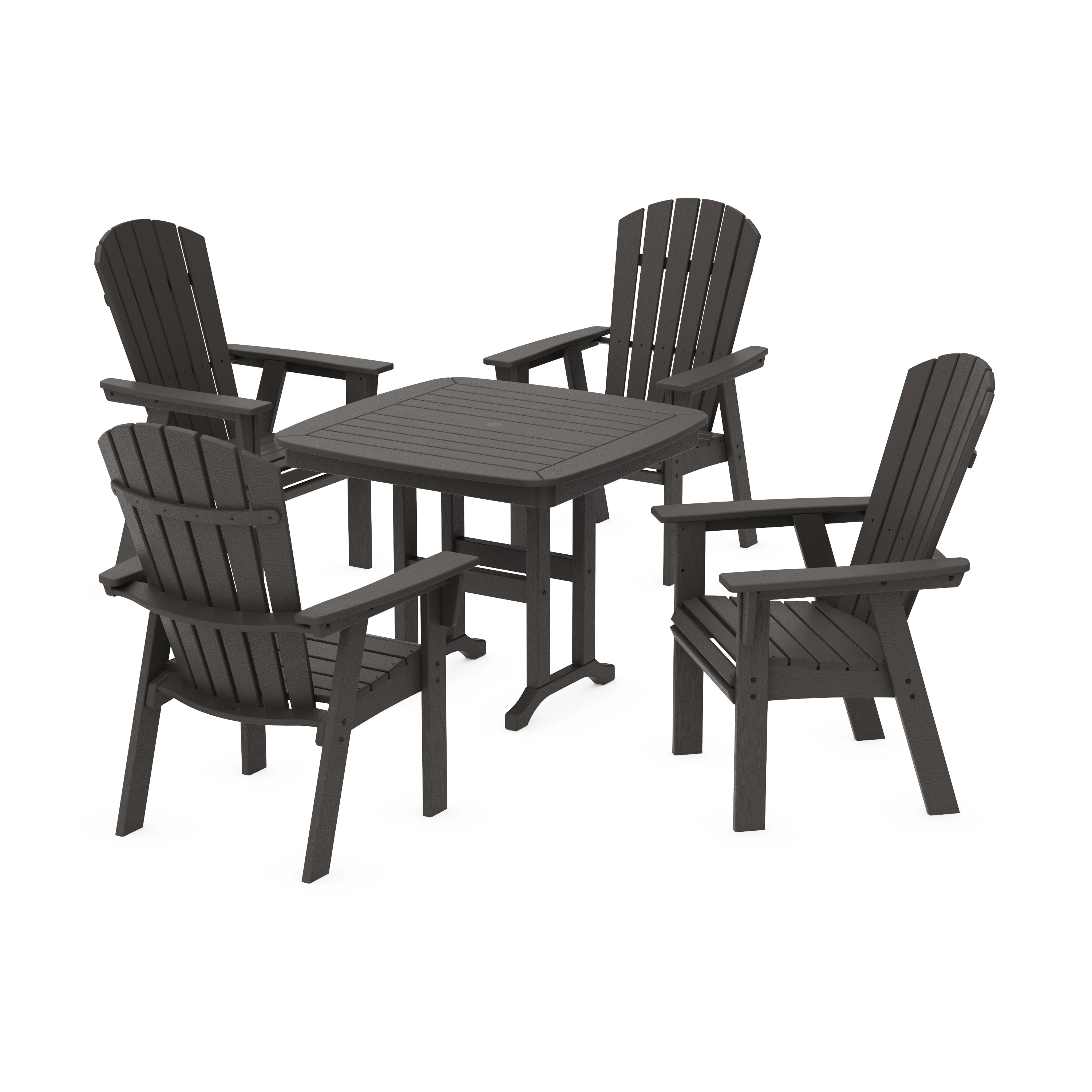 Nautical Curveback Adirondack 5-Piece Dining Set - Image 9