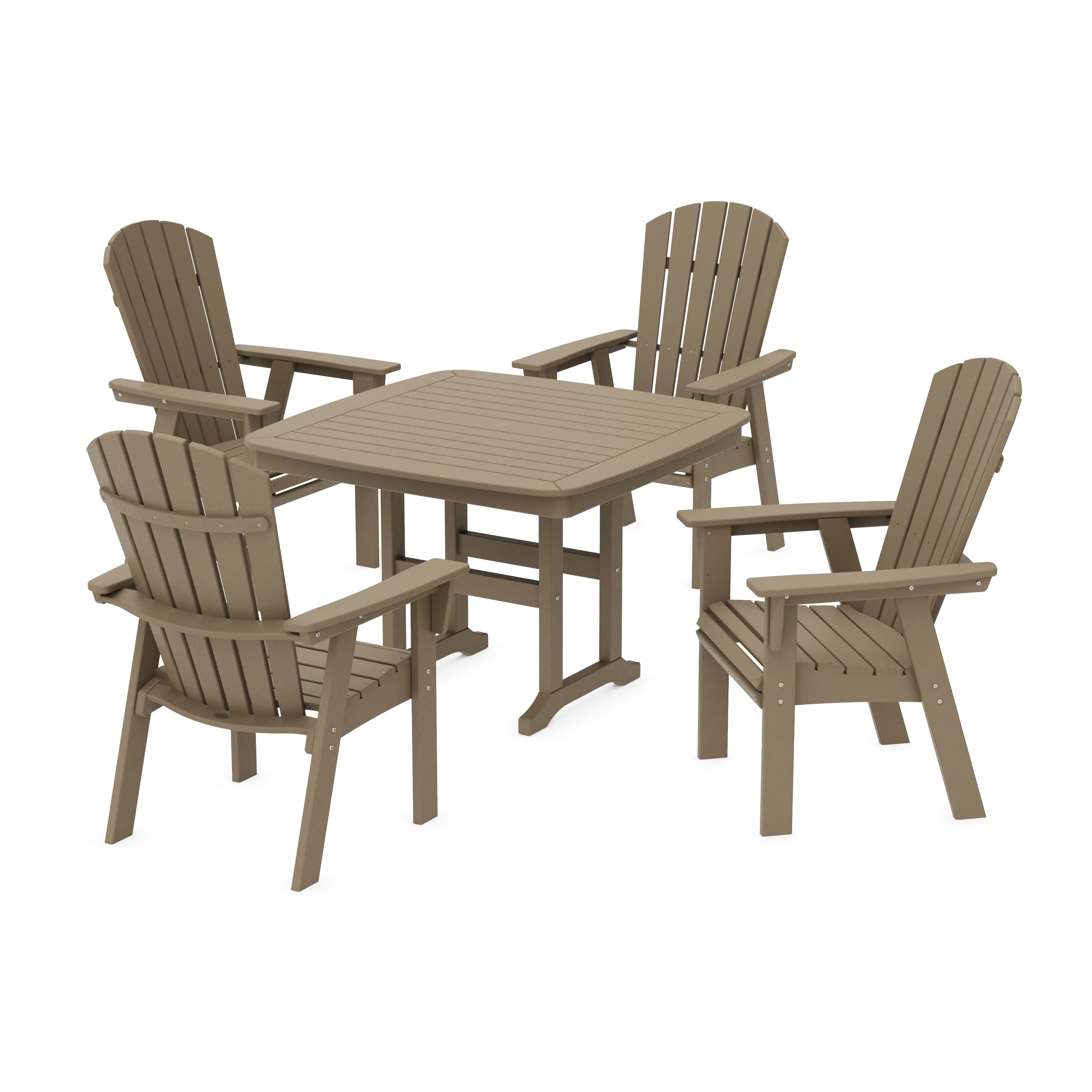 Nautical Curveback Adirondack 5-Piece Dining Set - Image 11