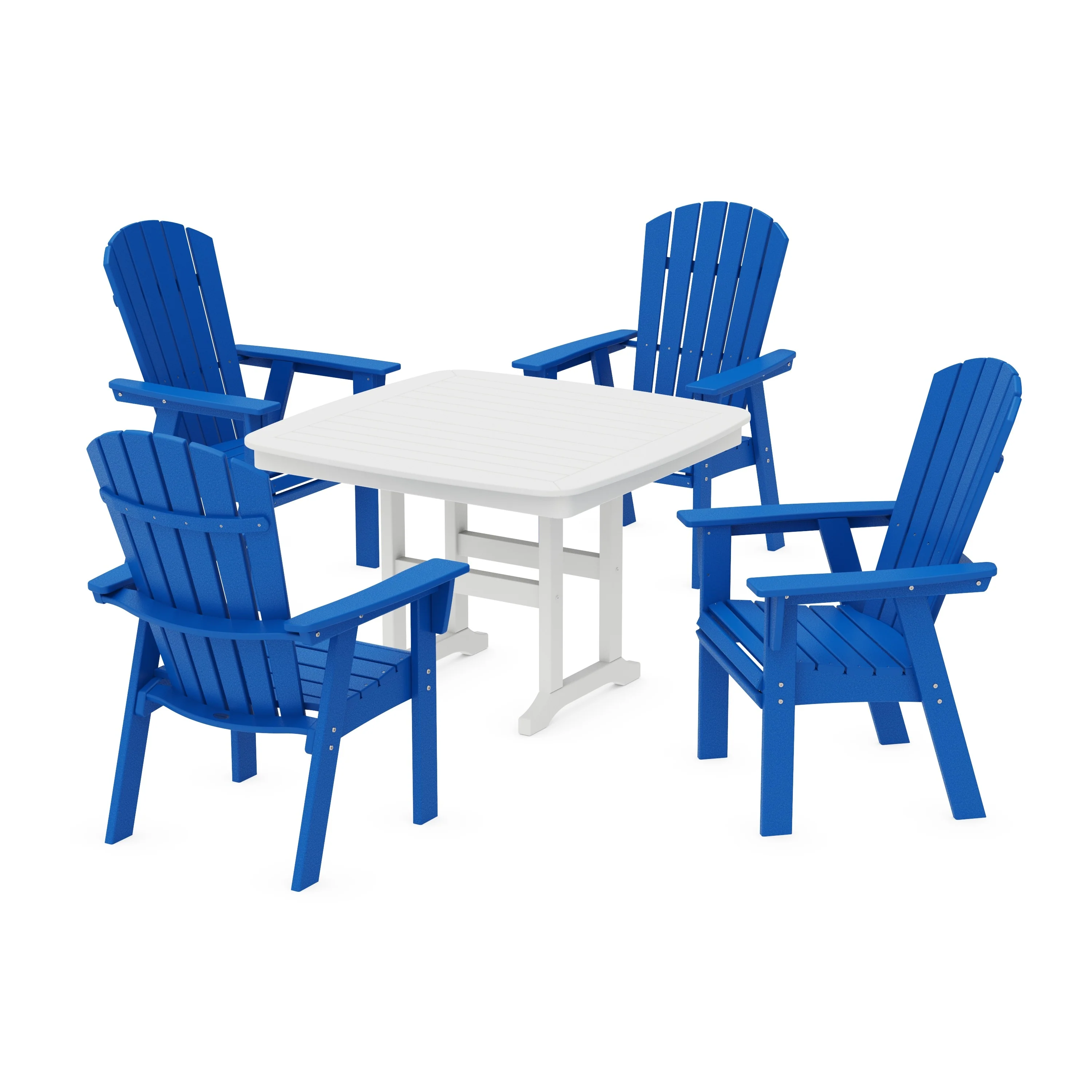 Nautical Curveback Adirondack 5-Piece Dining Set - Image 12